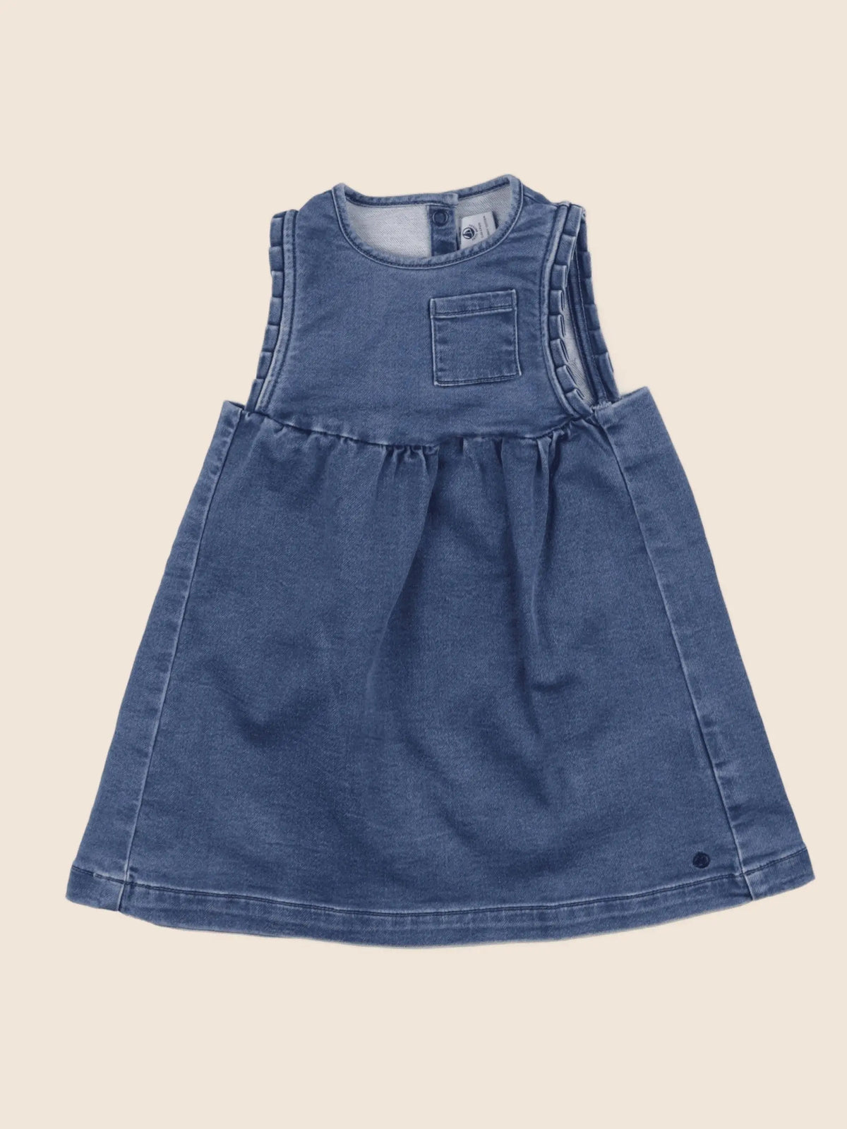 Petit Bateau - robe bleu - 24 mois