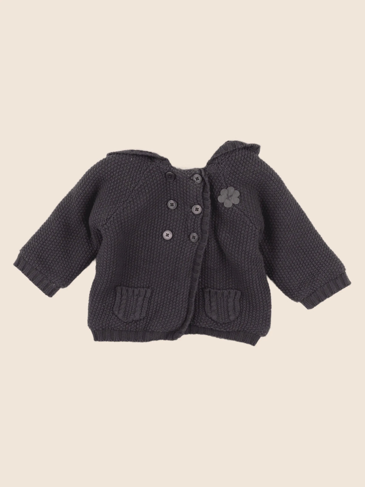 Vertbaudet - gilet gris - 6 mois