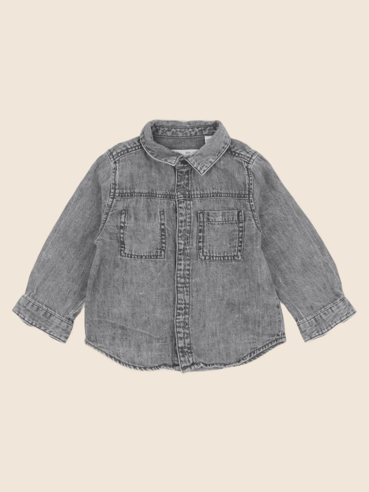 Zara - chemise gris - 9/12 mois