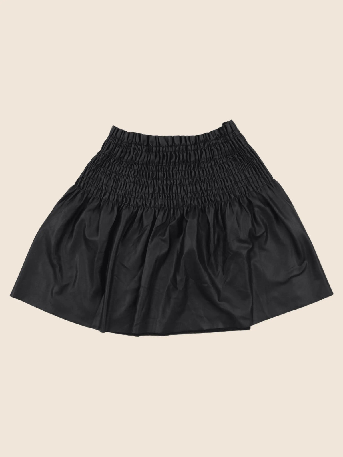 Zara - jupe simili cuir noir - 7 ans