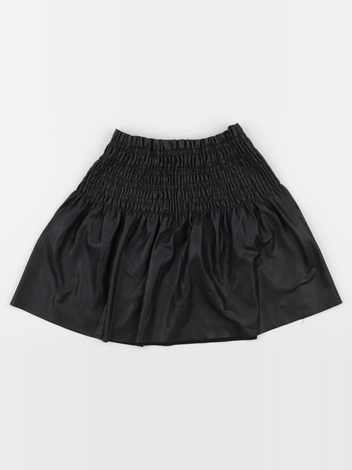 Zara - jupe simili cuir noir - 7 ans