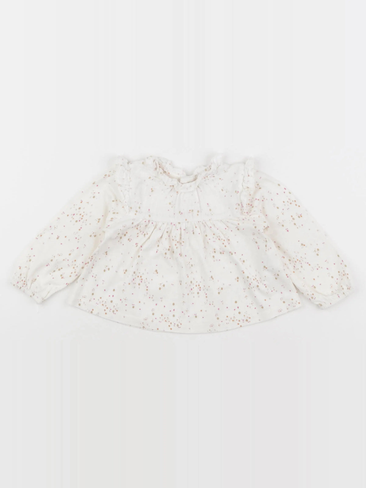 Zara - blouse blanc - 6/9 mois