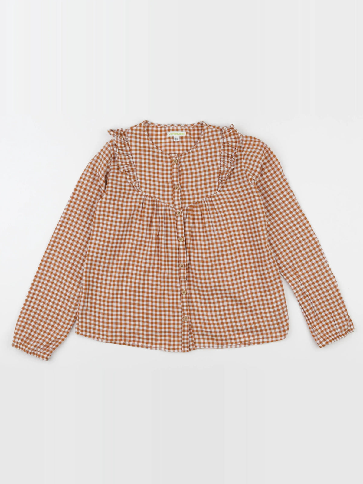 Vertbaudet - blouse marron - 10 ans