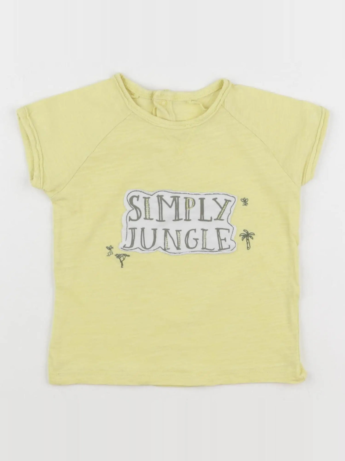 Vertbaudet - tee-shirt jaune - 18 mois