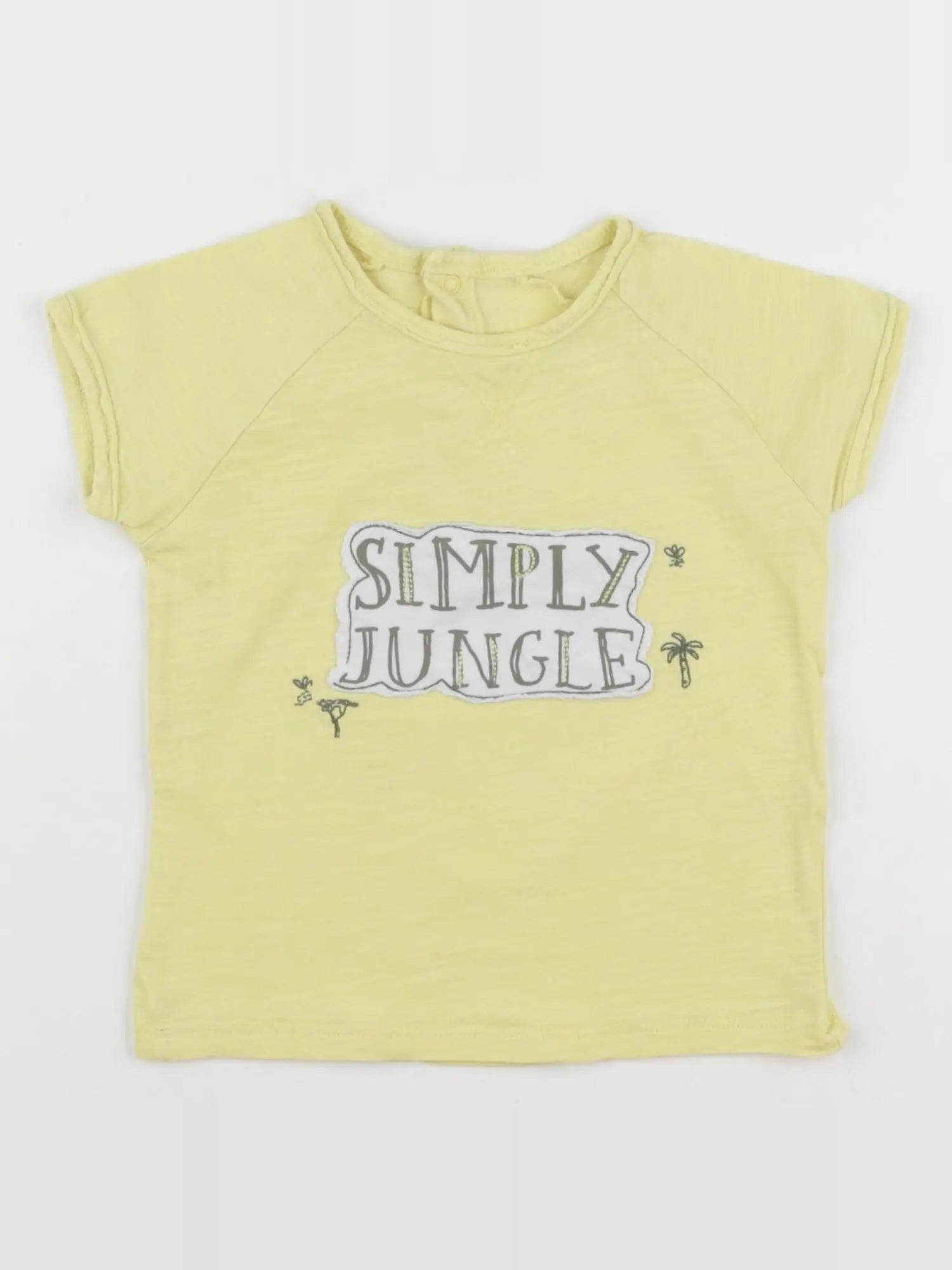 Vertbaudet - tee-shirt jaune - 18 mois