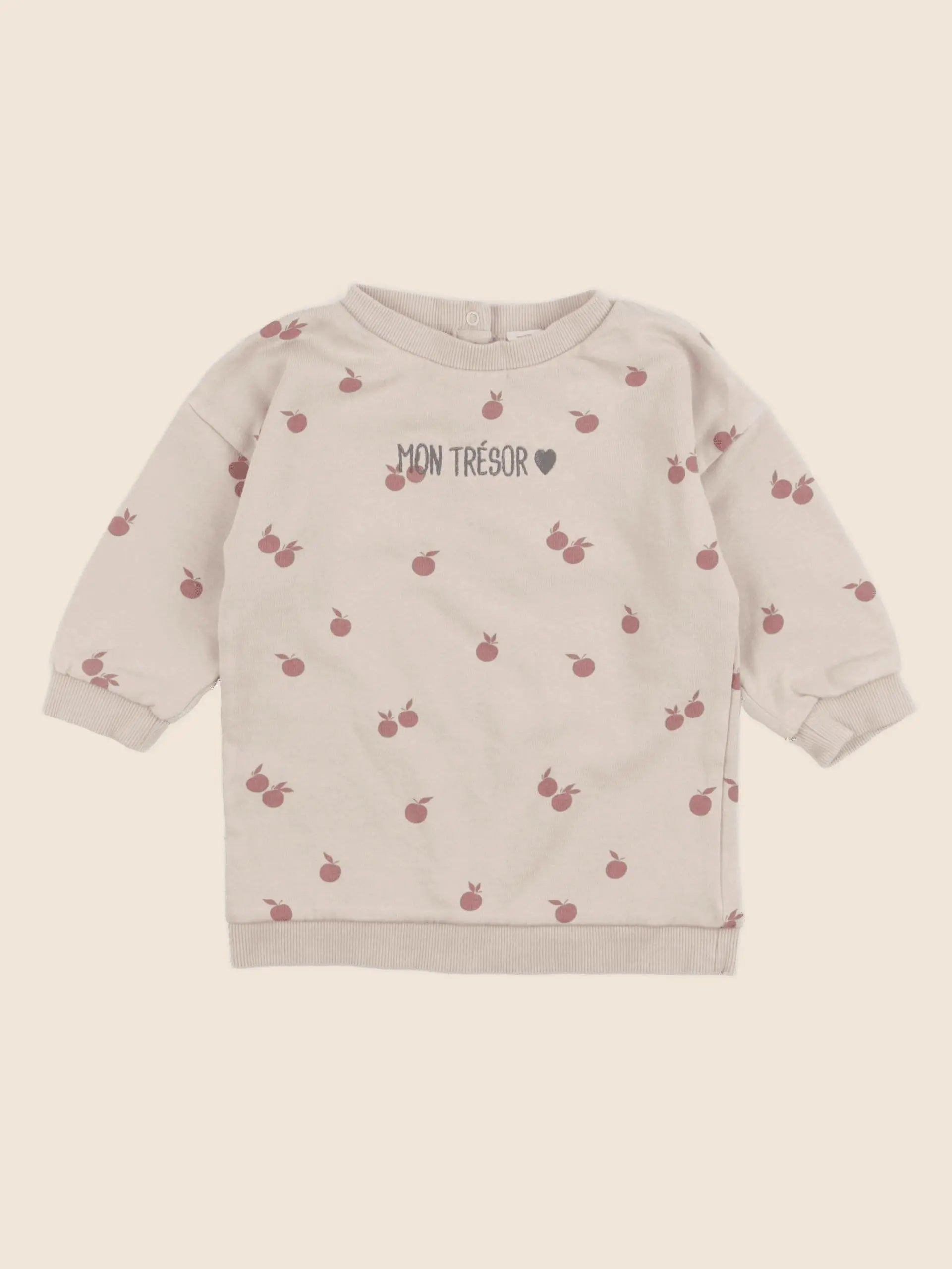 Vertbaudet - robe beige - 18 mois