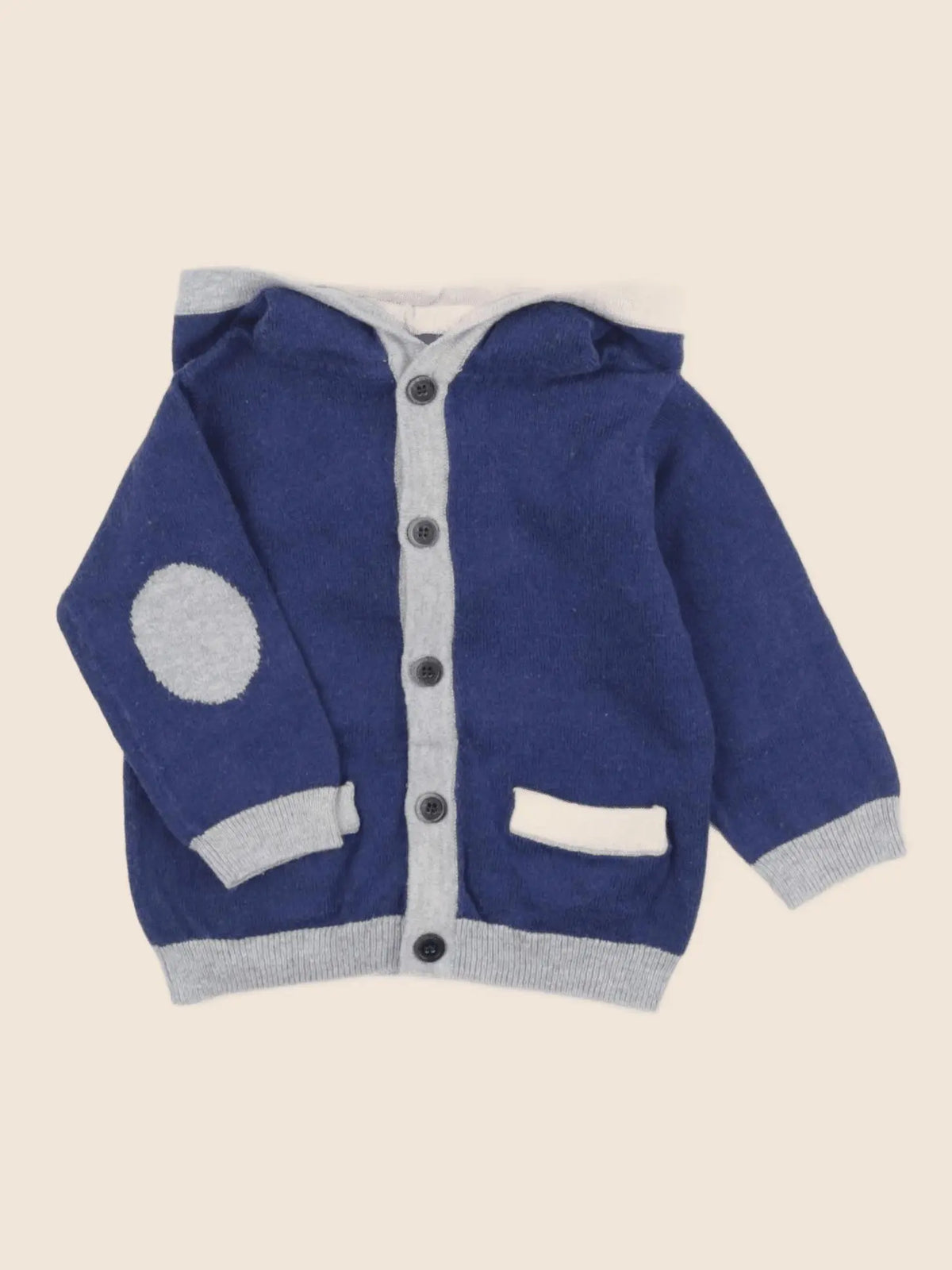 Jacadi - gilet bleu - 6 mois