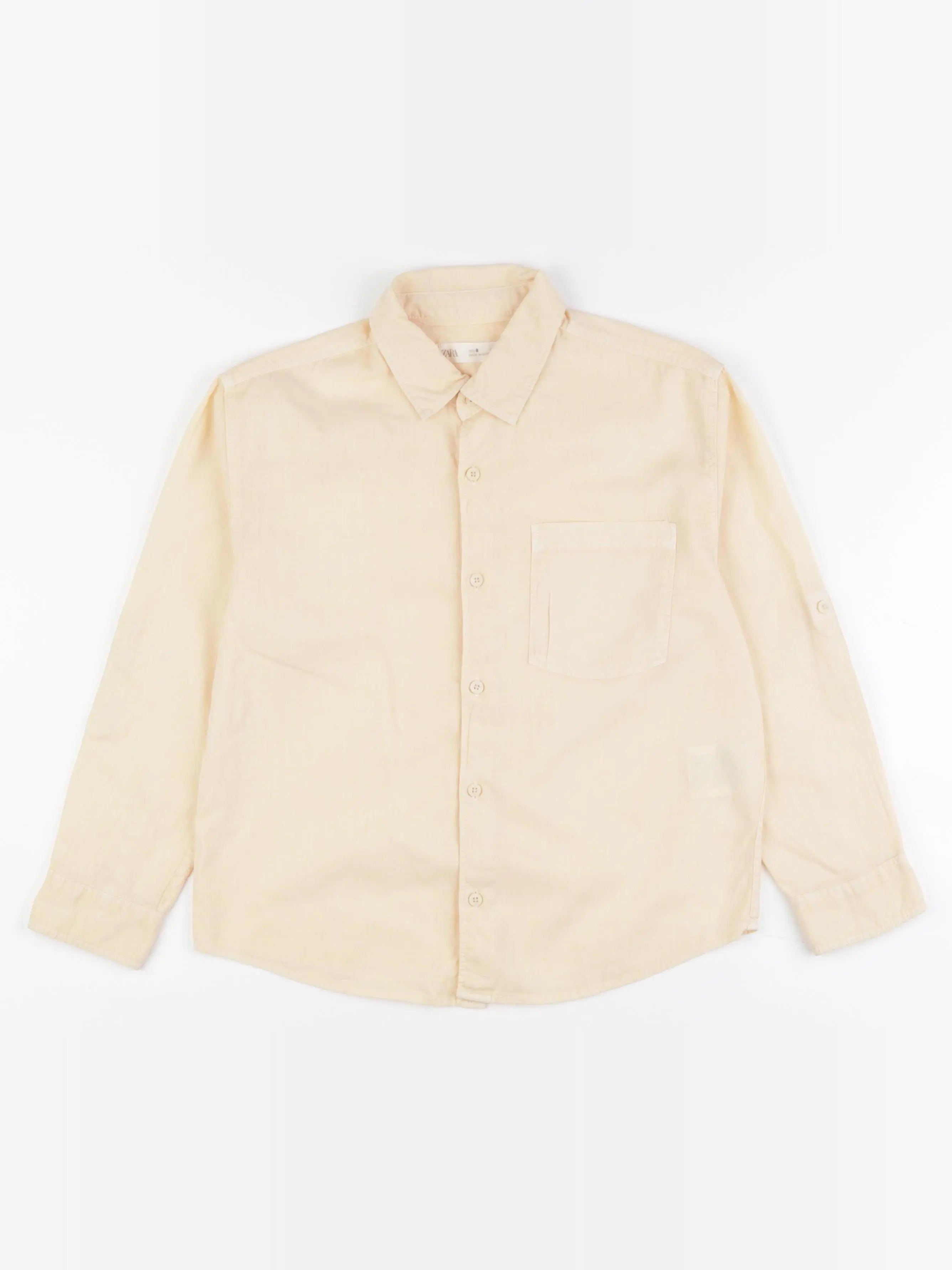 Zara - chemise orange - 8 ans