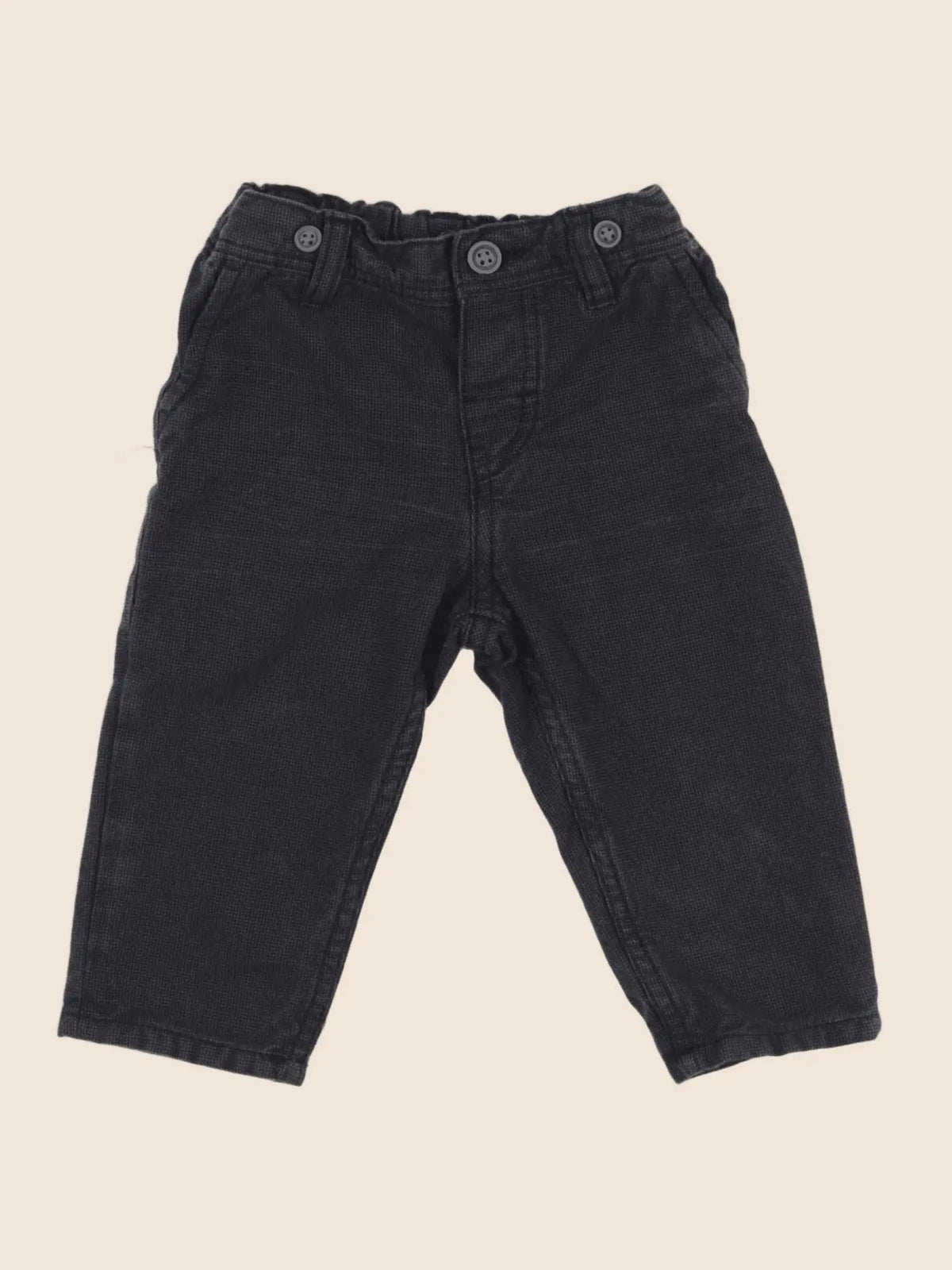 H&M - pantalon gris - 6/9 mois