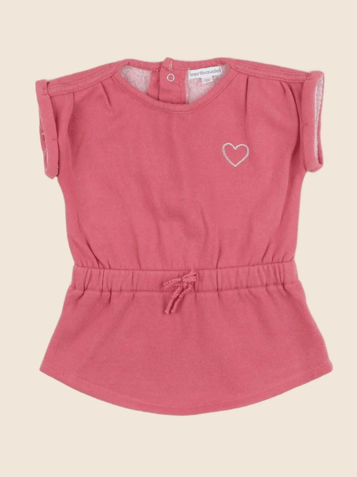 Vertbaudet - robe rose - 12 mois