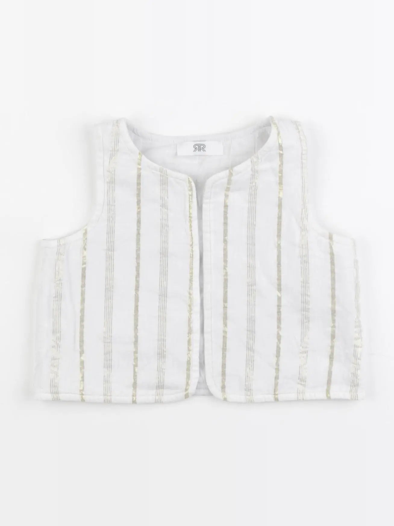 La Redoute - gilet blanc, or - 6 mois