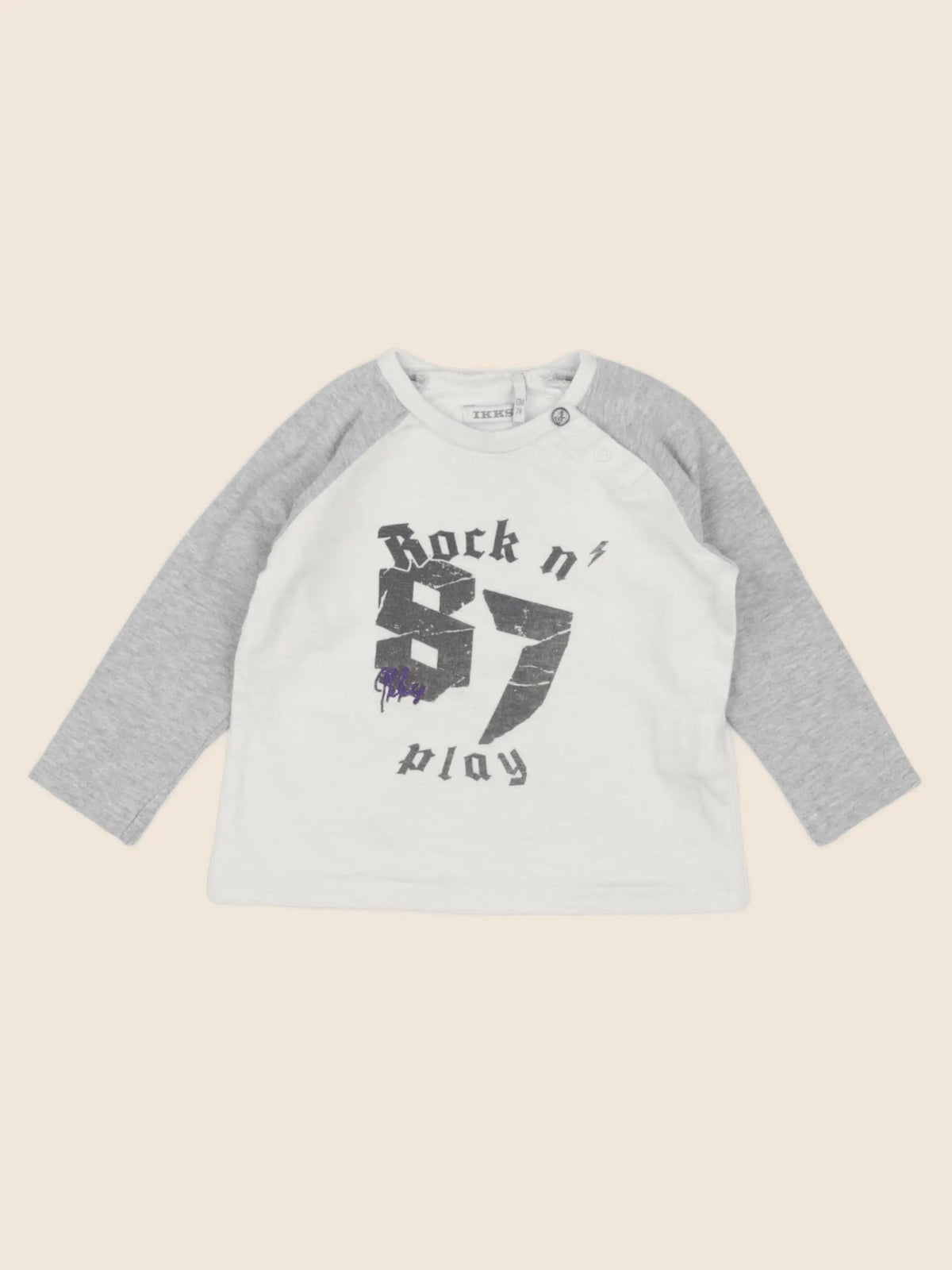 IKKS - tee-shirt beige - 12 mois