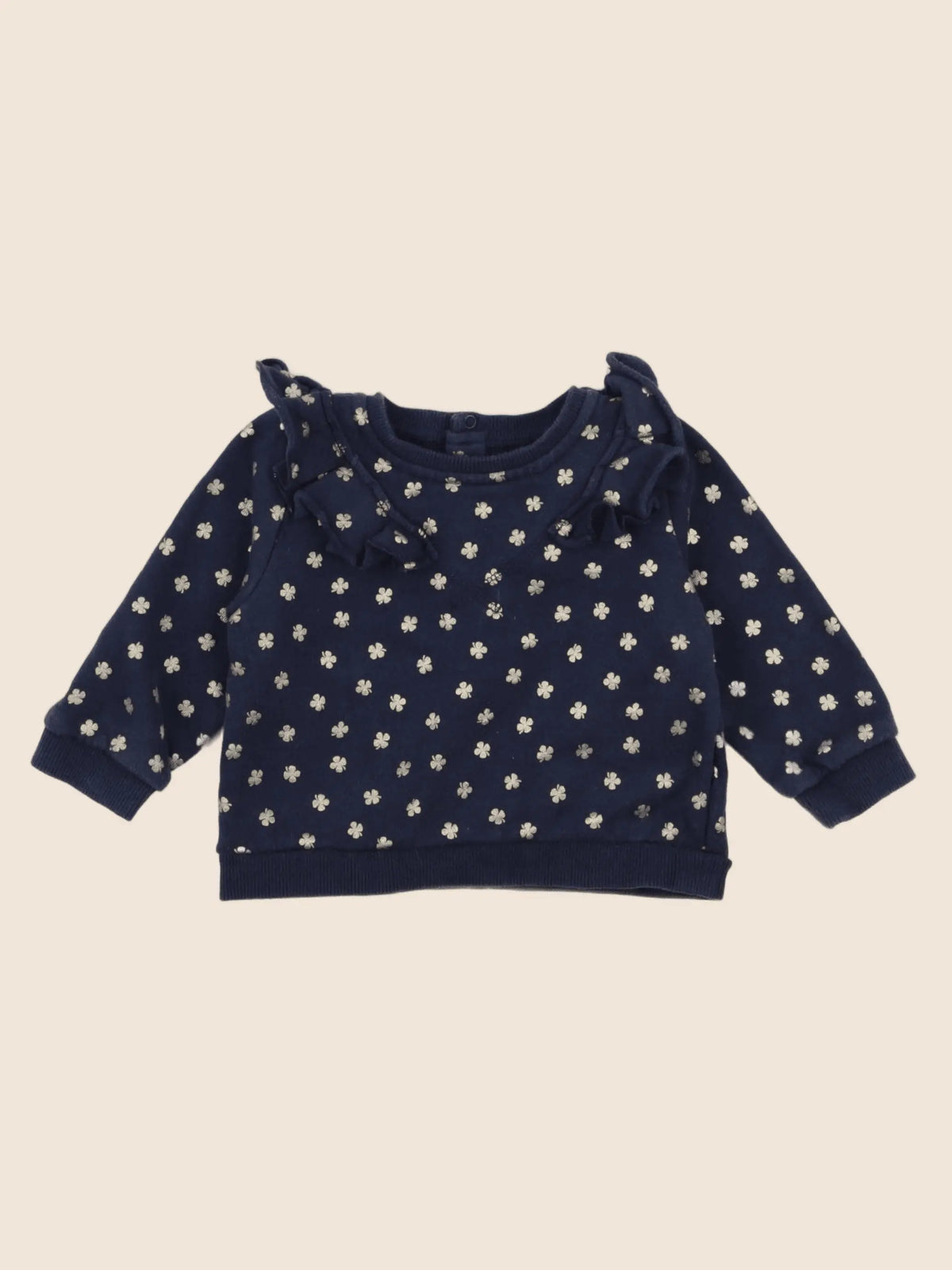 Boutchou - sweat bleu, or - 12 mois