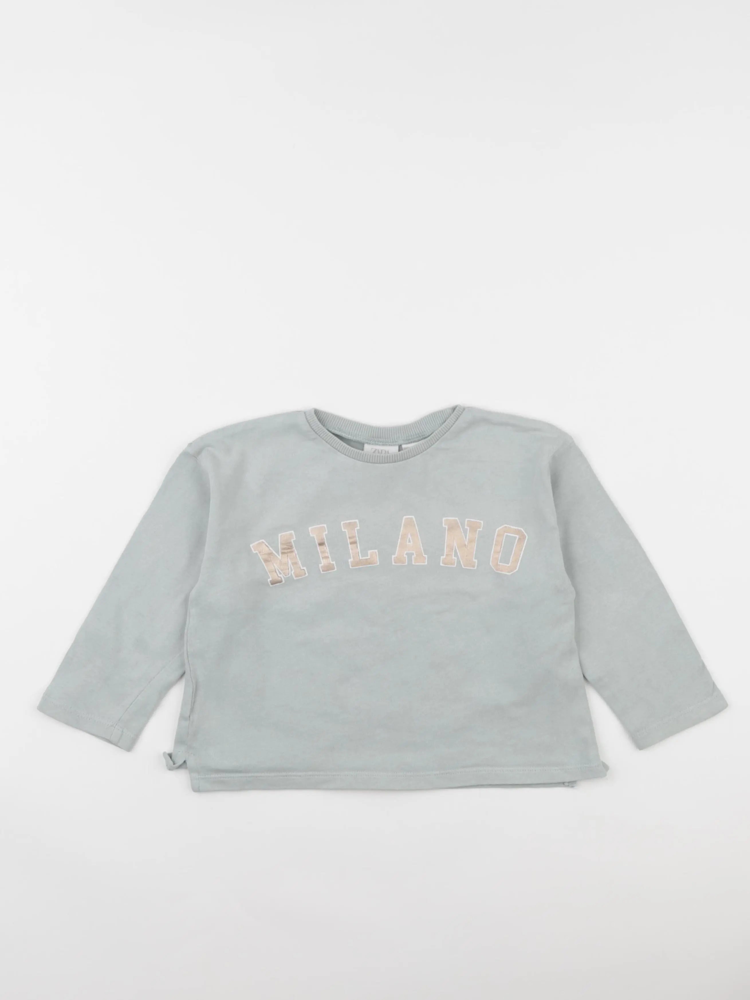 Zara - tee-shirt bleu - 18/24 mois