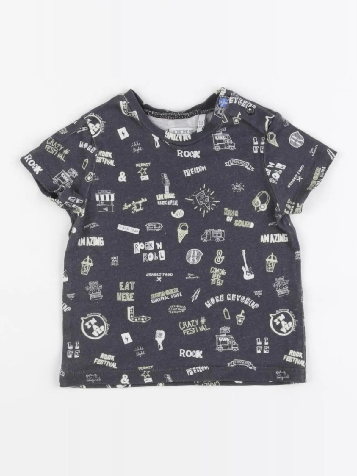 IKKS - tee-shirt gris - 6 mois