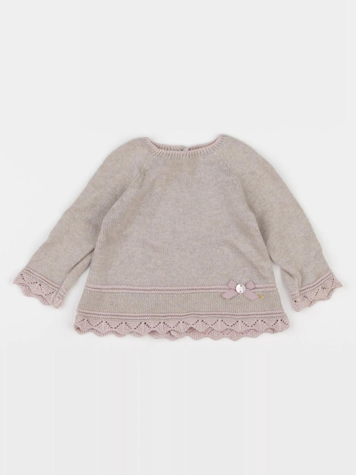 Paz Rodriguez - pull marron - 4/6 mois