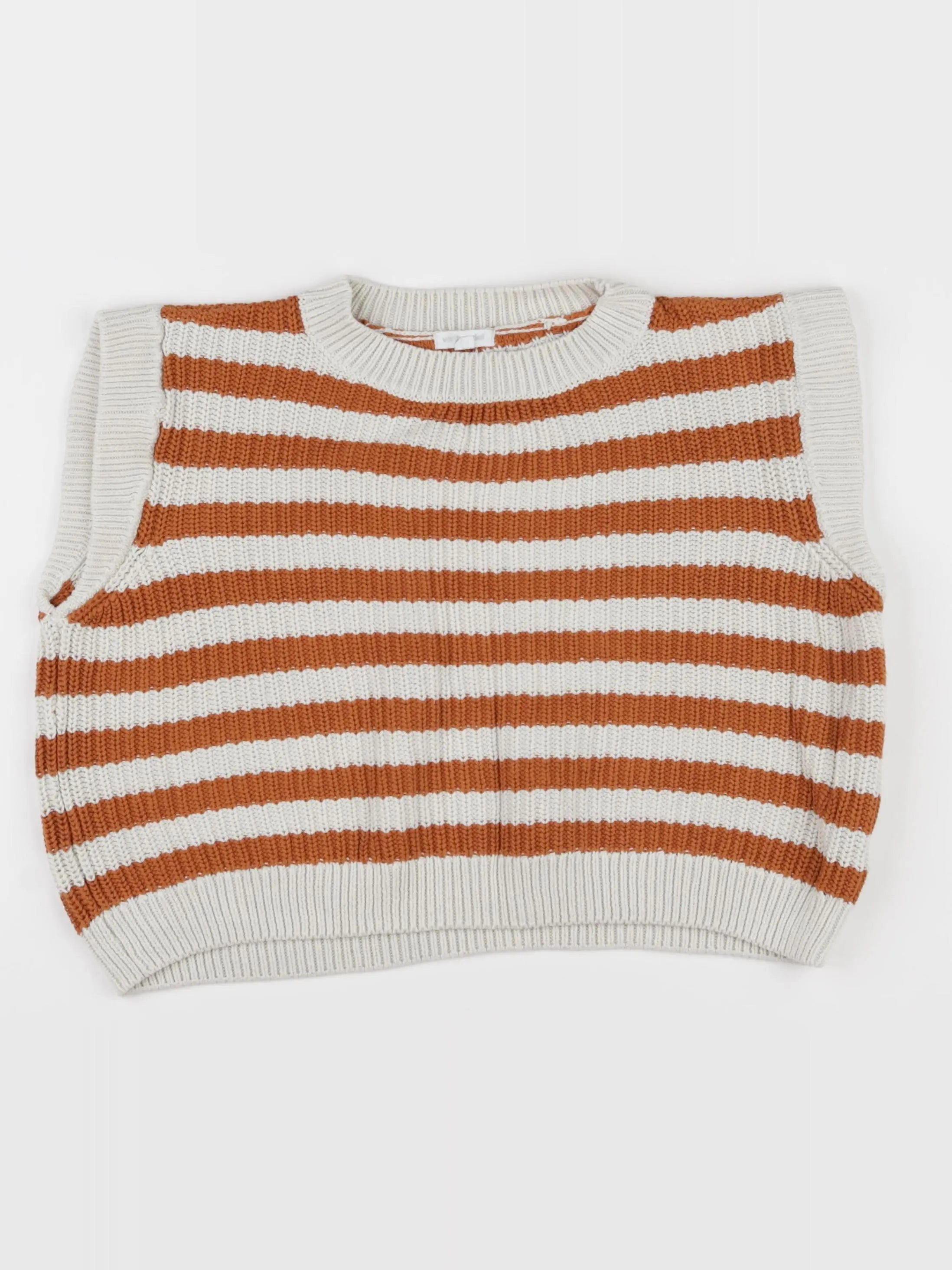 Vertbaudet - pull marron - 10 ans