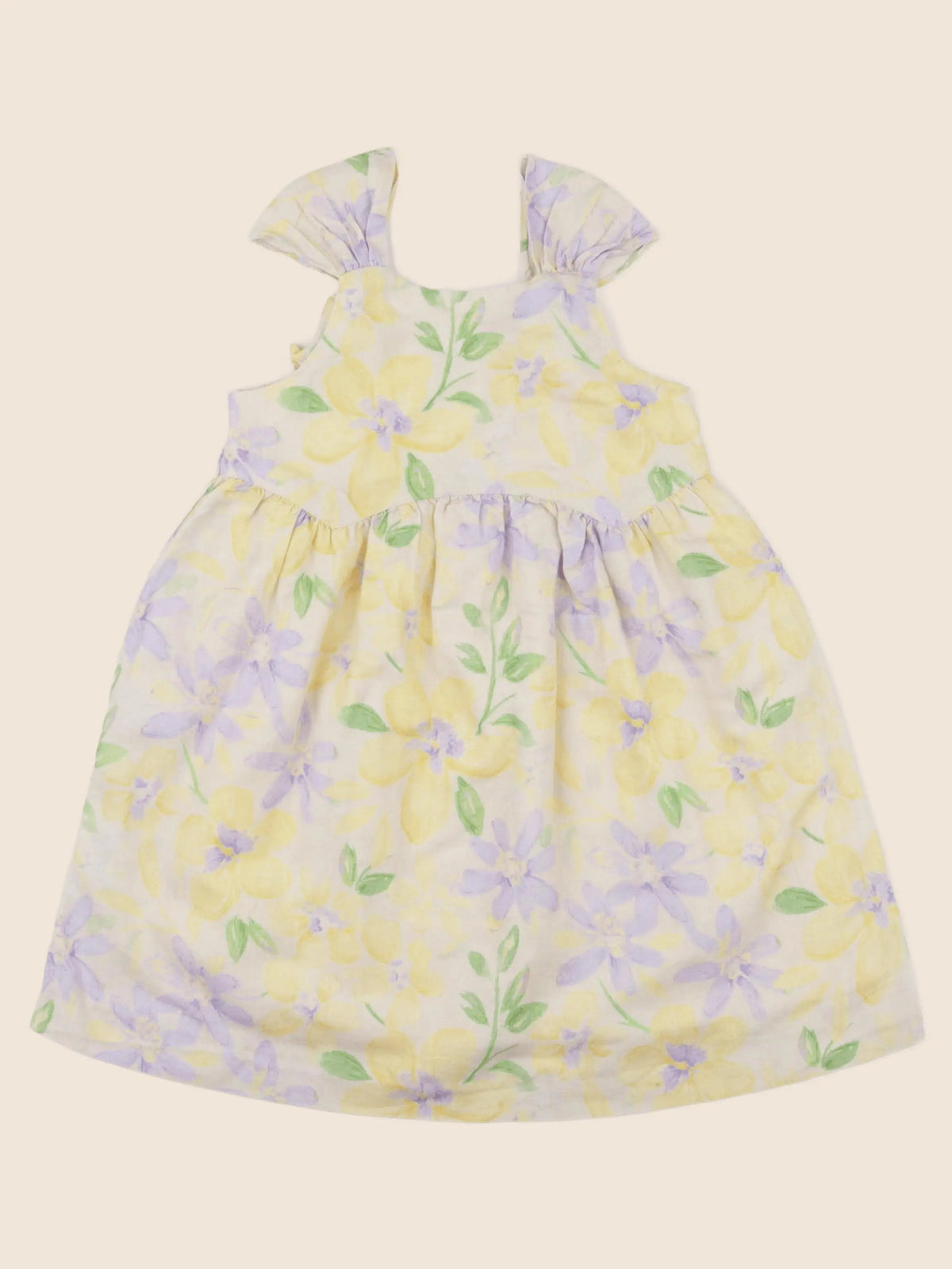 H&M - robe jaune - 6/9 mois