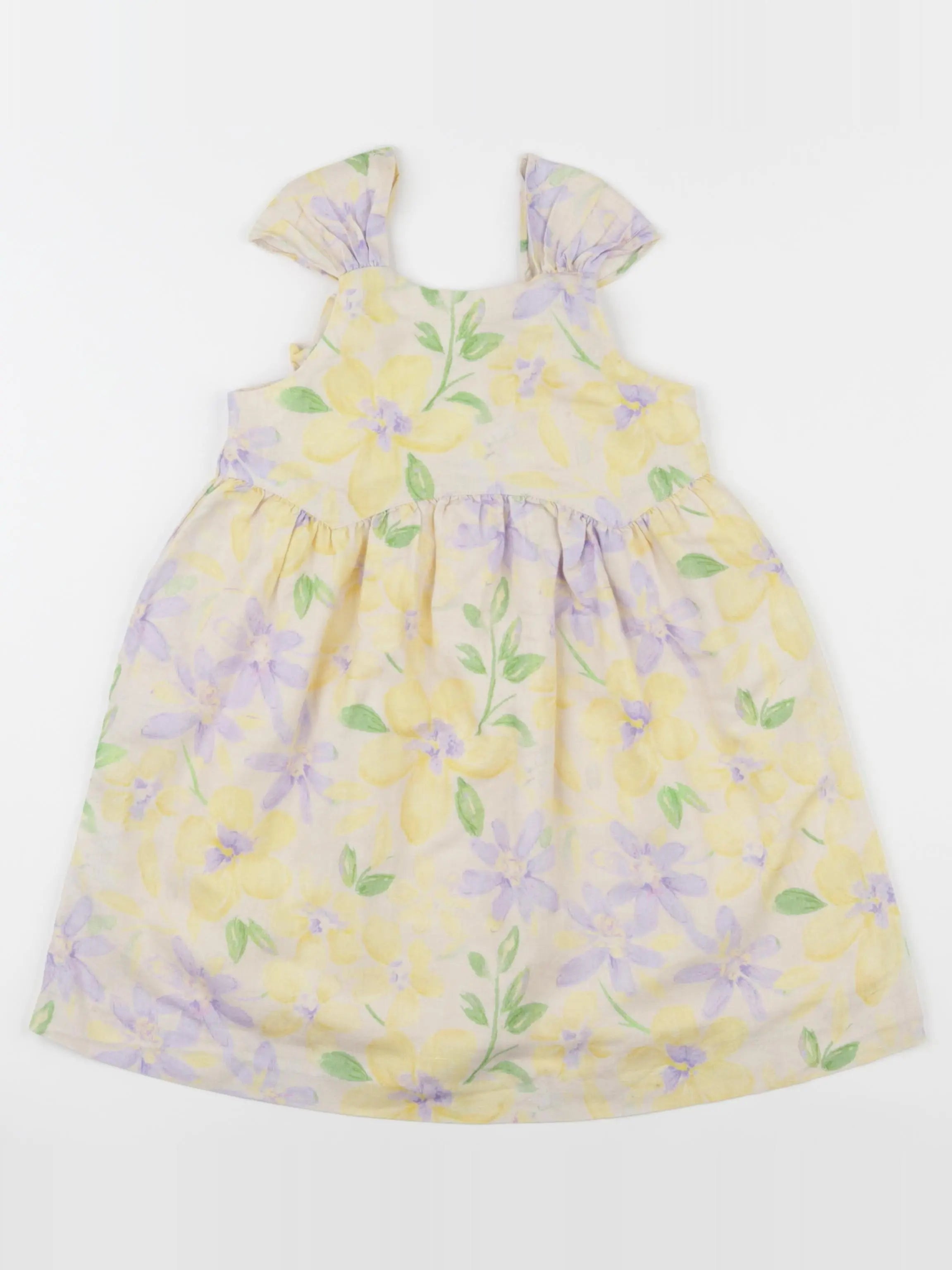 H&M - robe jaune - 6/9 mois