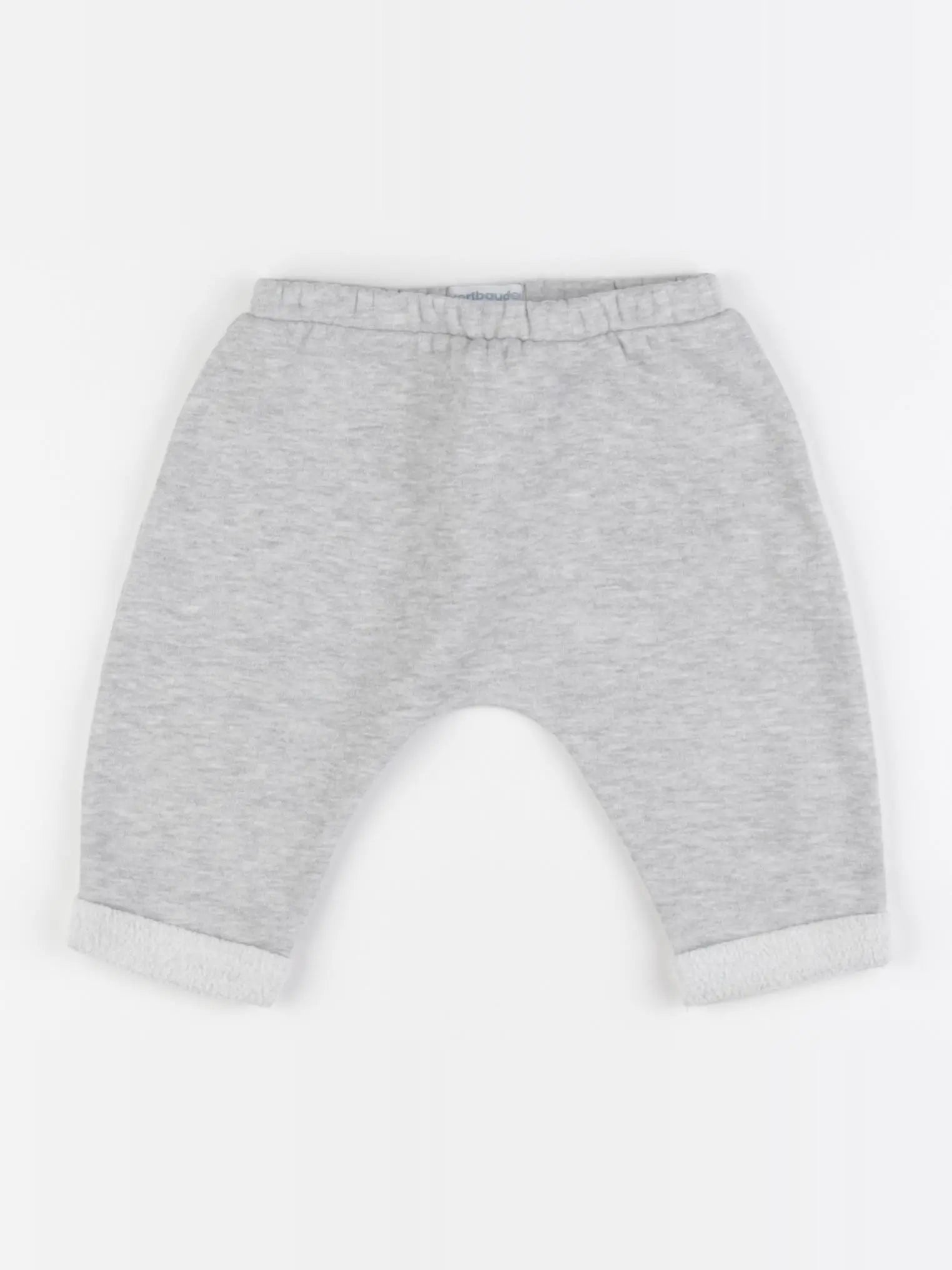 Vertbaudet - sarouel gris - 9 mois