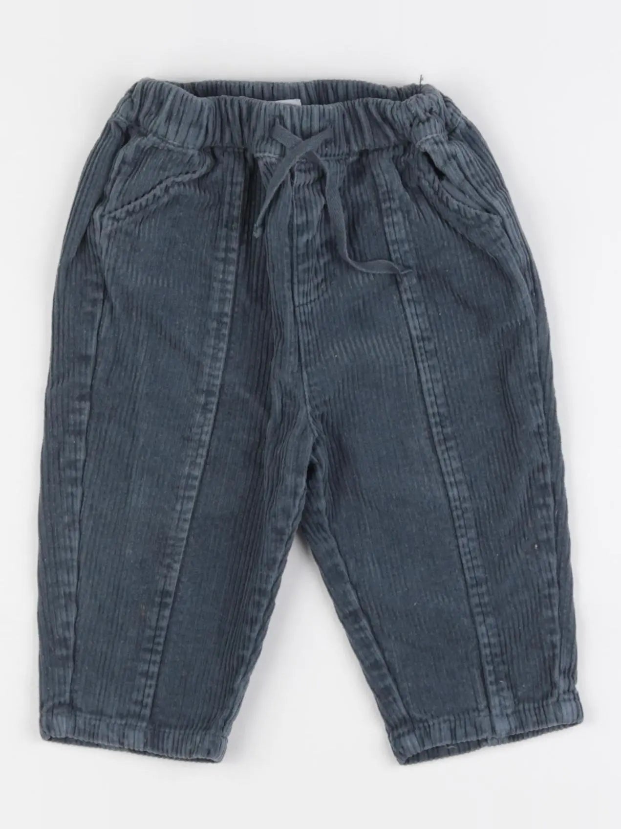 Vertbaudet - pantalon bleu - 9 mois