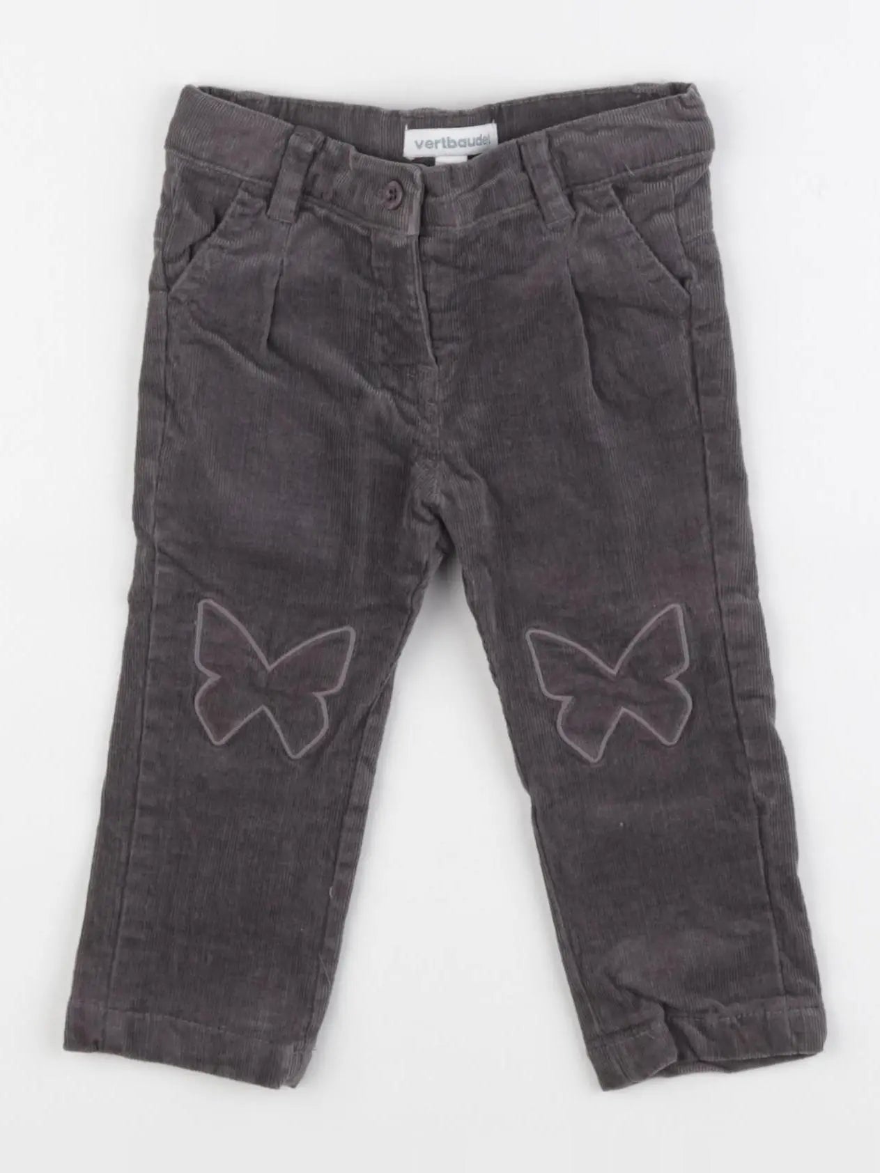 Vertbaudet - pantalon gris - 6 mois
