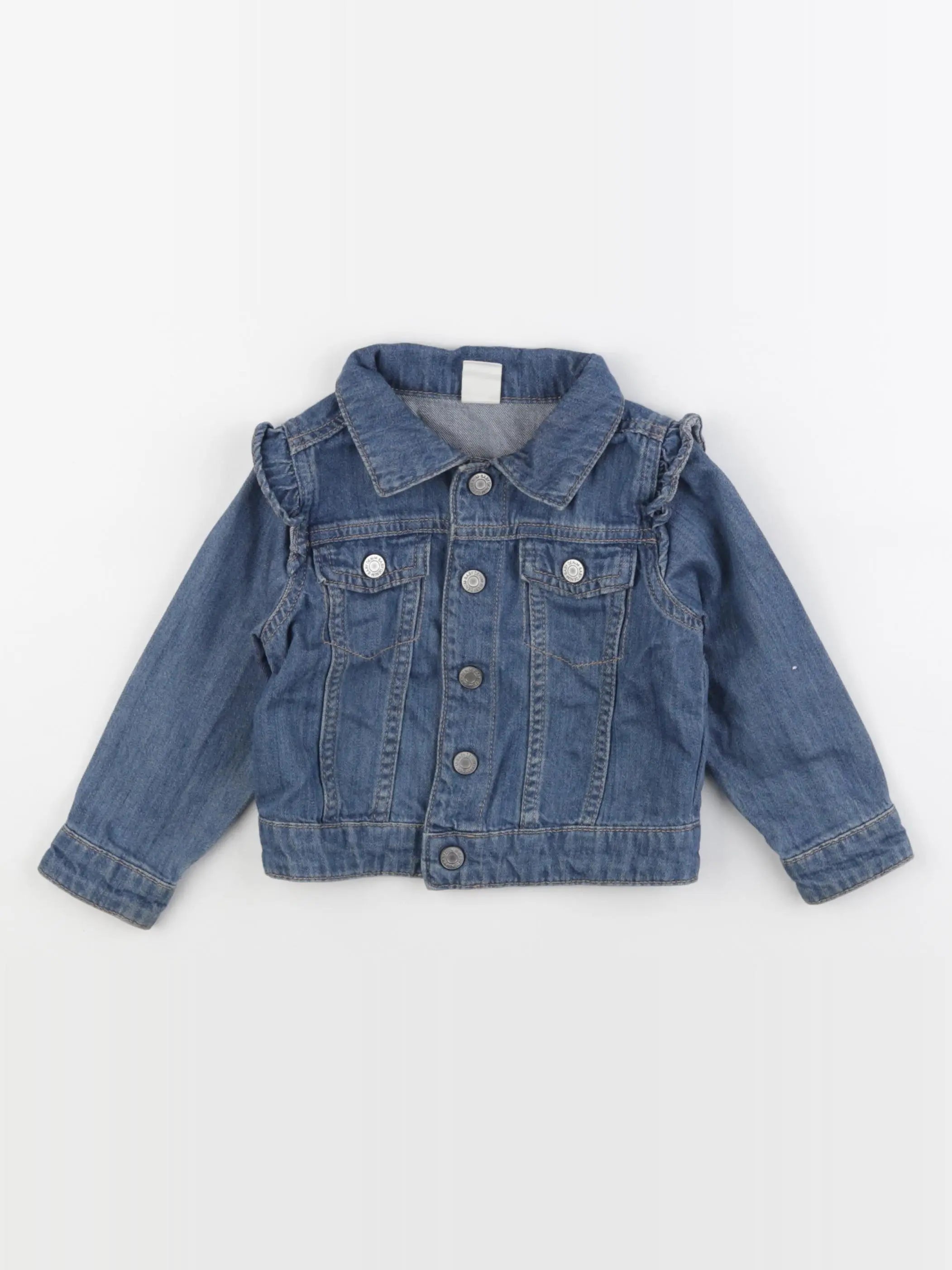 H&M - veste bleu - 12/18 mois