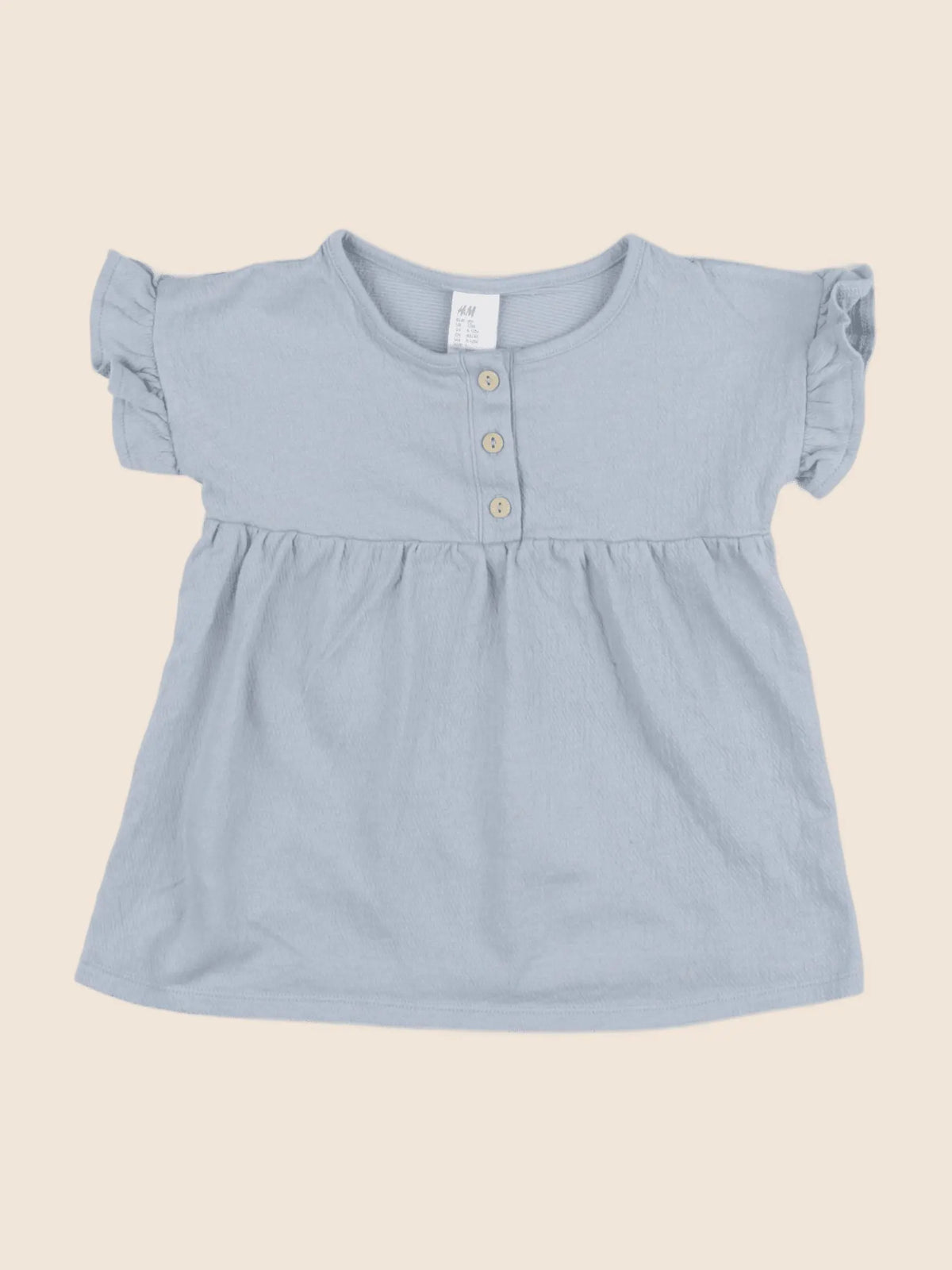 H&M - robe bleu - 9/12 mois