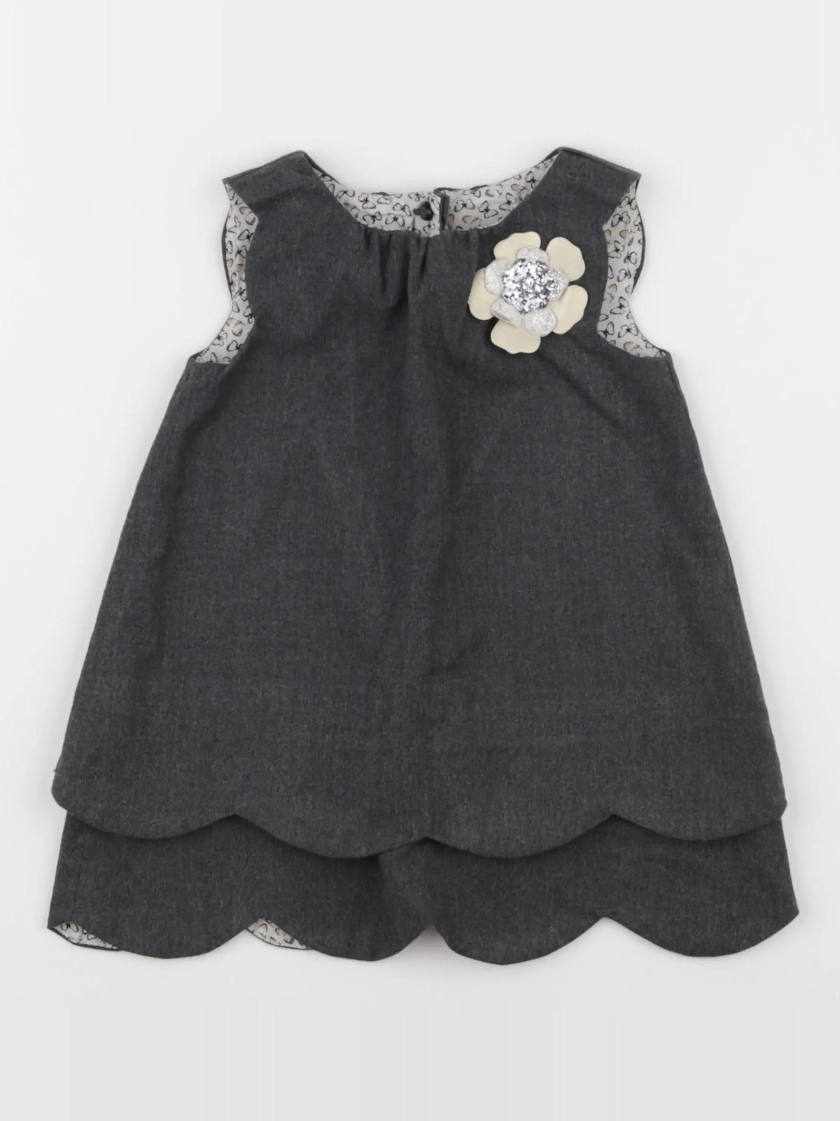 Zara - robe gris - 12/18 mois