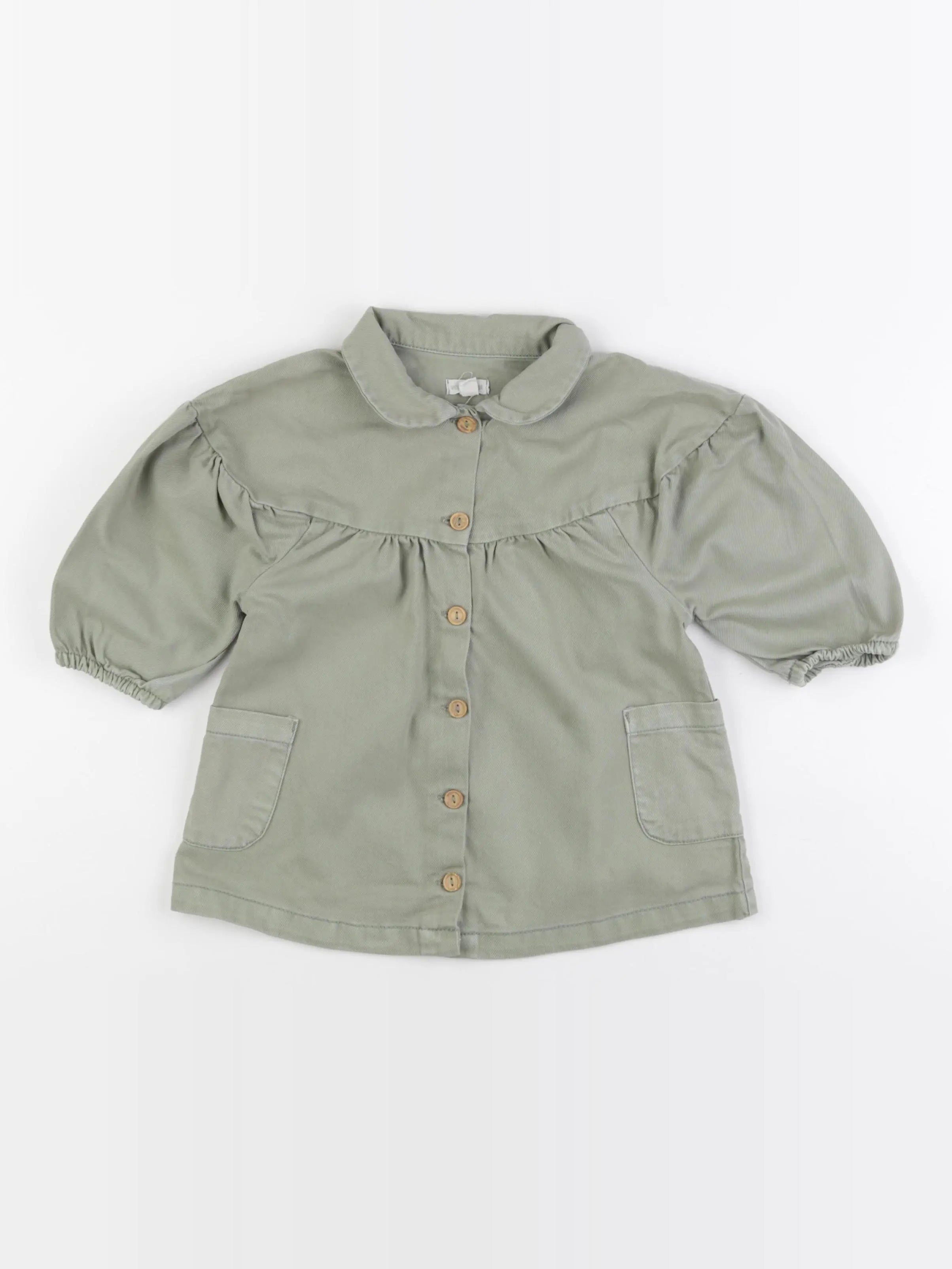 Vertbaudet - robe vert - 18 mois