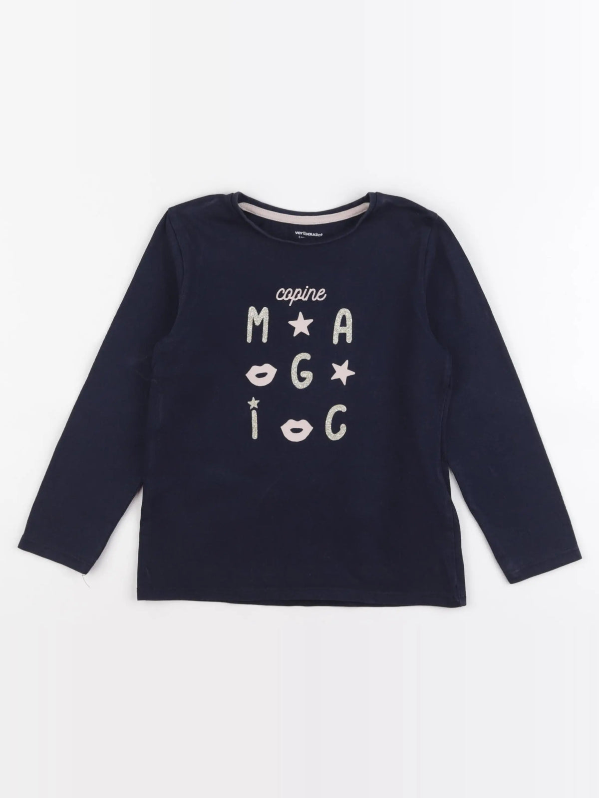 Vertbaudet - tee-shirt bleu - 6 ans