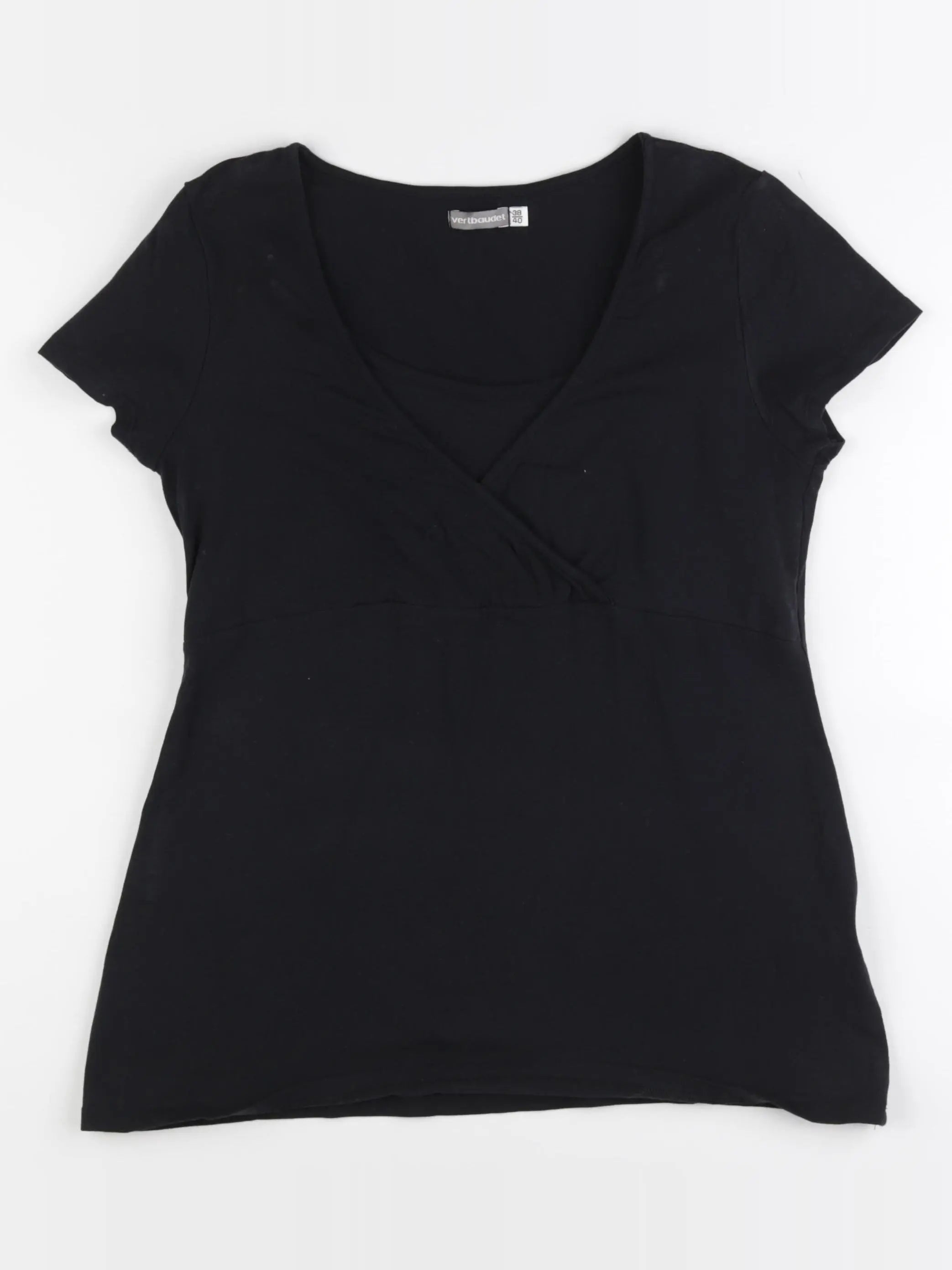 Vertbaudet - tee-shirt allaitement noir - 38 à 40