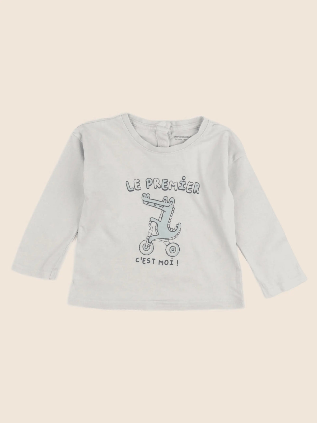Vertbaudet - tee-shirt gris - 24 mois