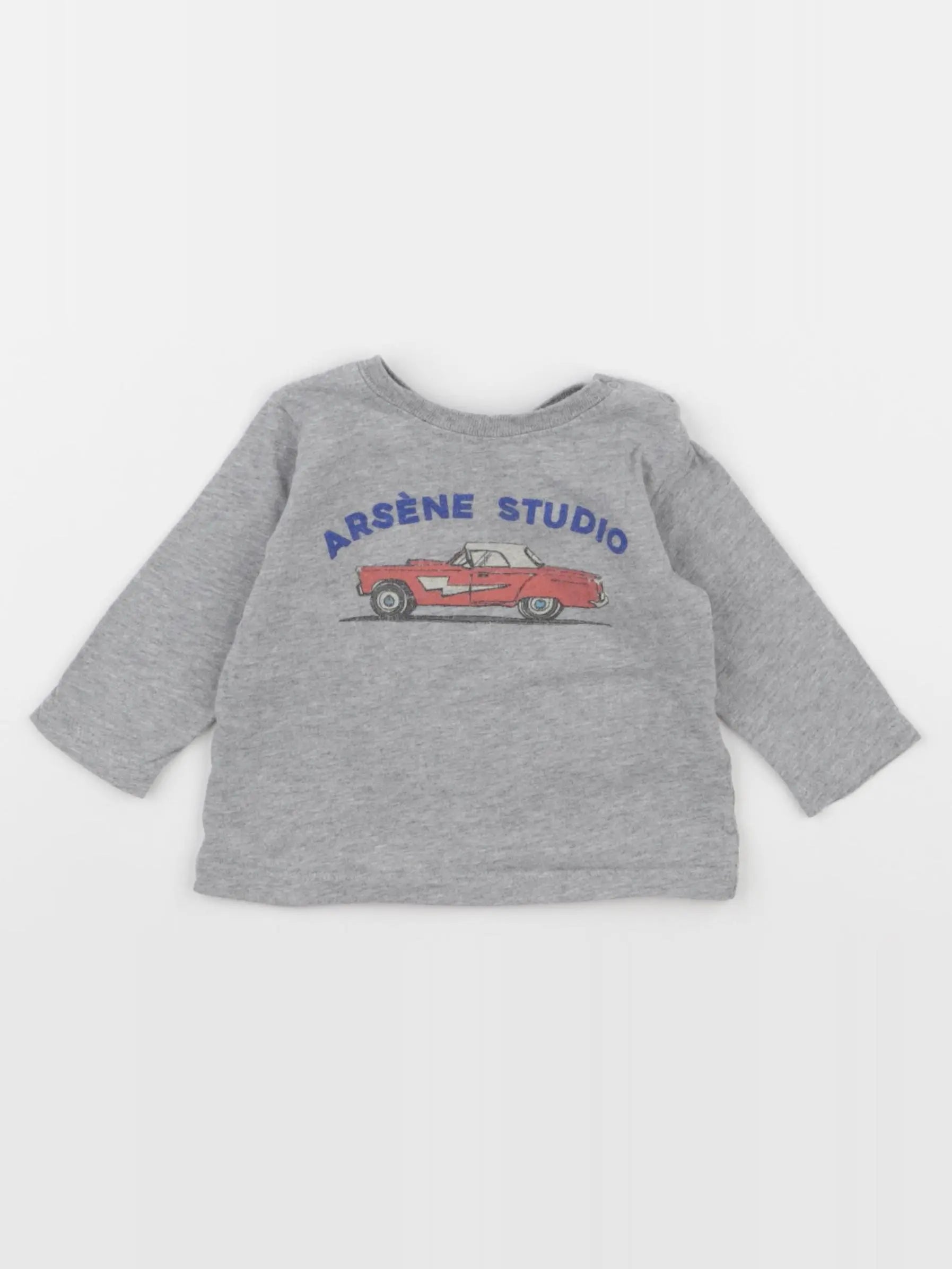 Arsène et les pipelettes - tee-shirt gris - 6 mois