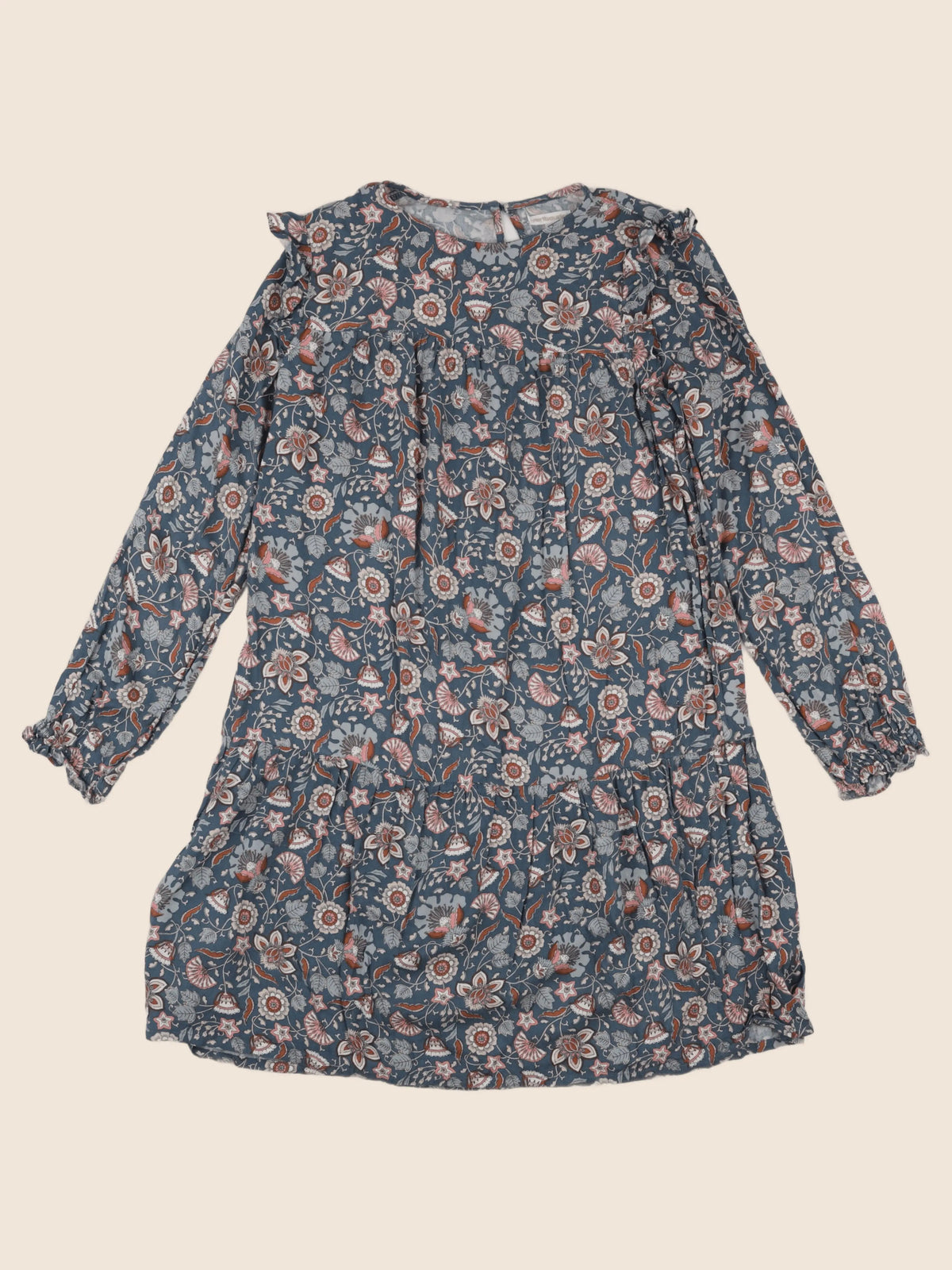 Vertbaudet - robe bleu, rose - 12 ans
