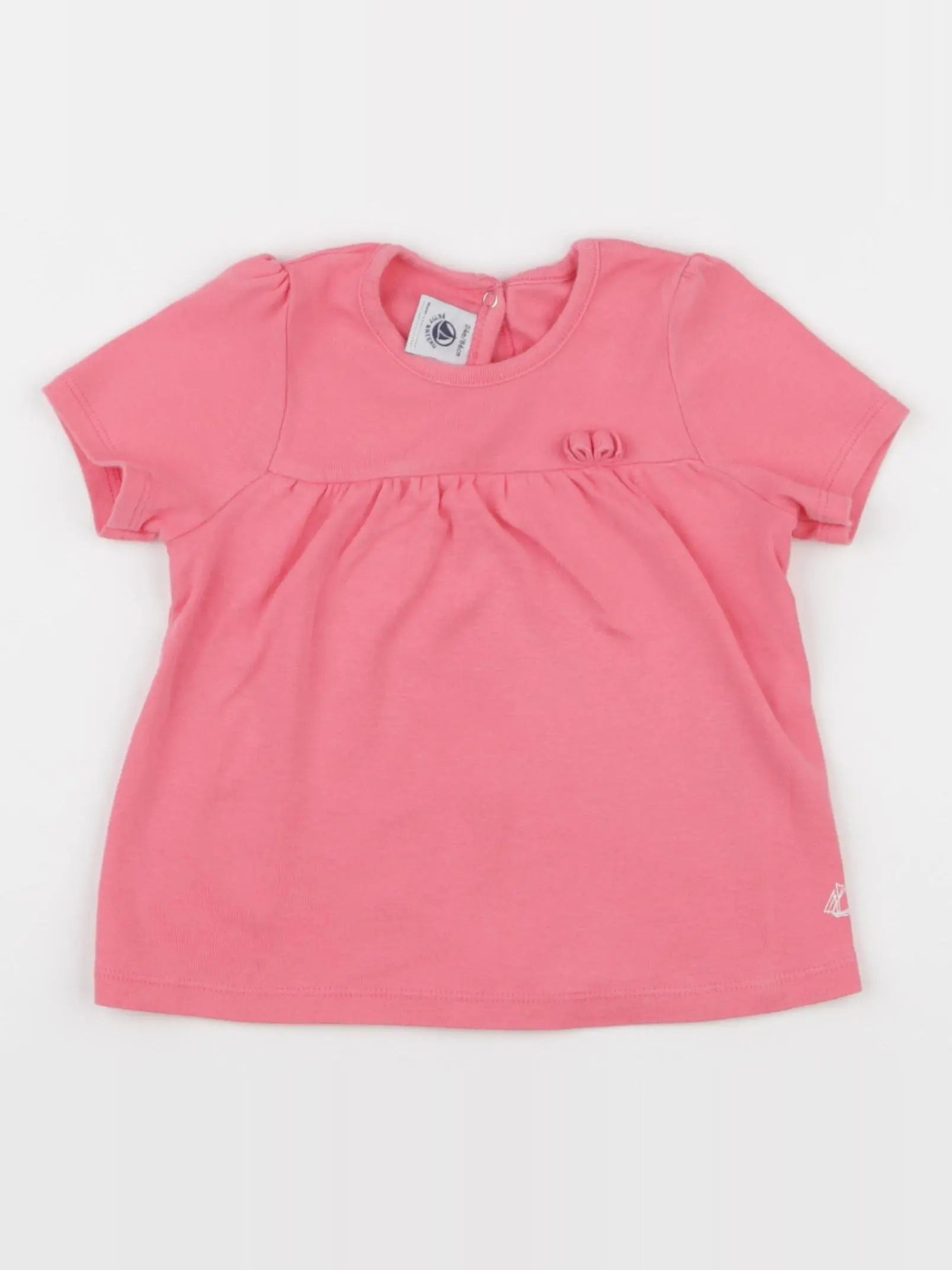 Petit Bateau - tee-shirt rose - 24 mois