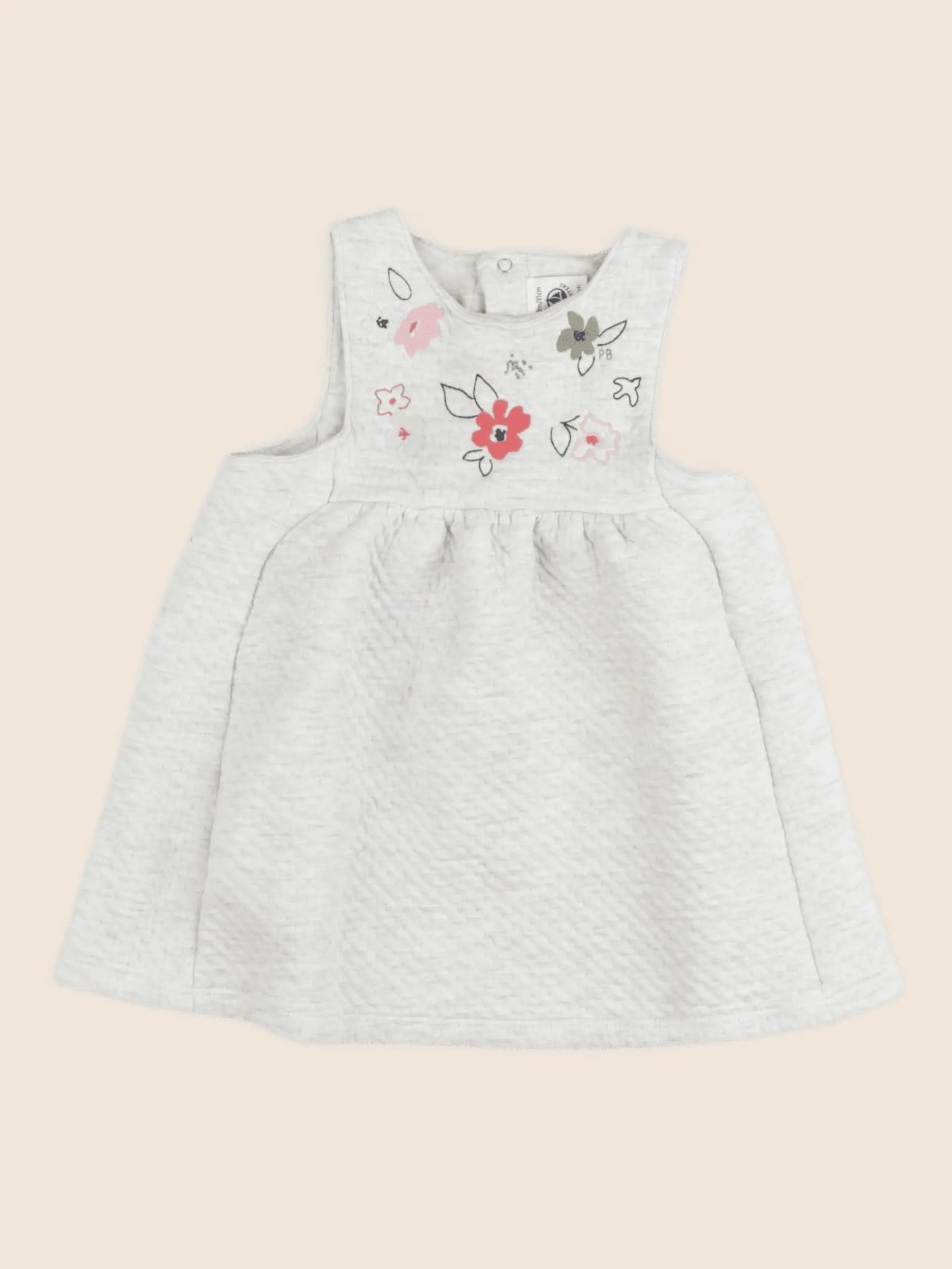 Petit Bateau - robe gris - 18 mois