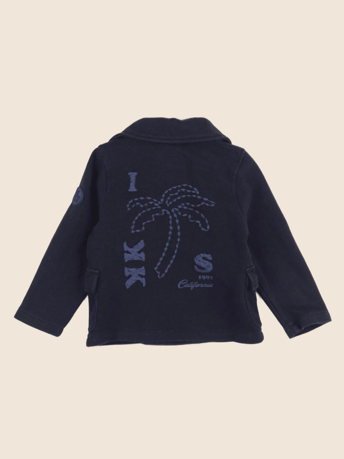 IKKS - veste imprimé au dos bleu - 2 ans