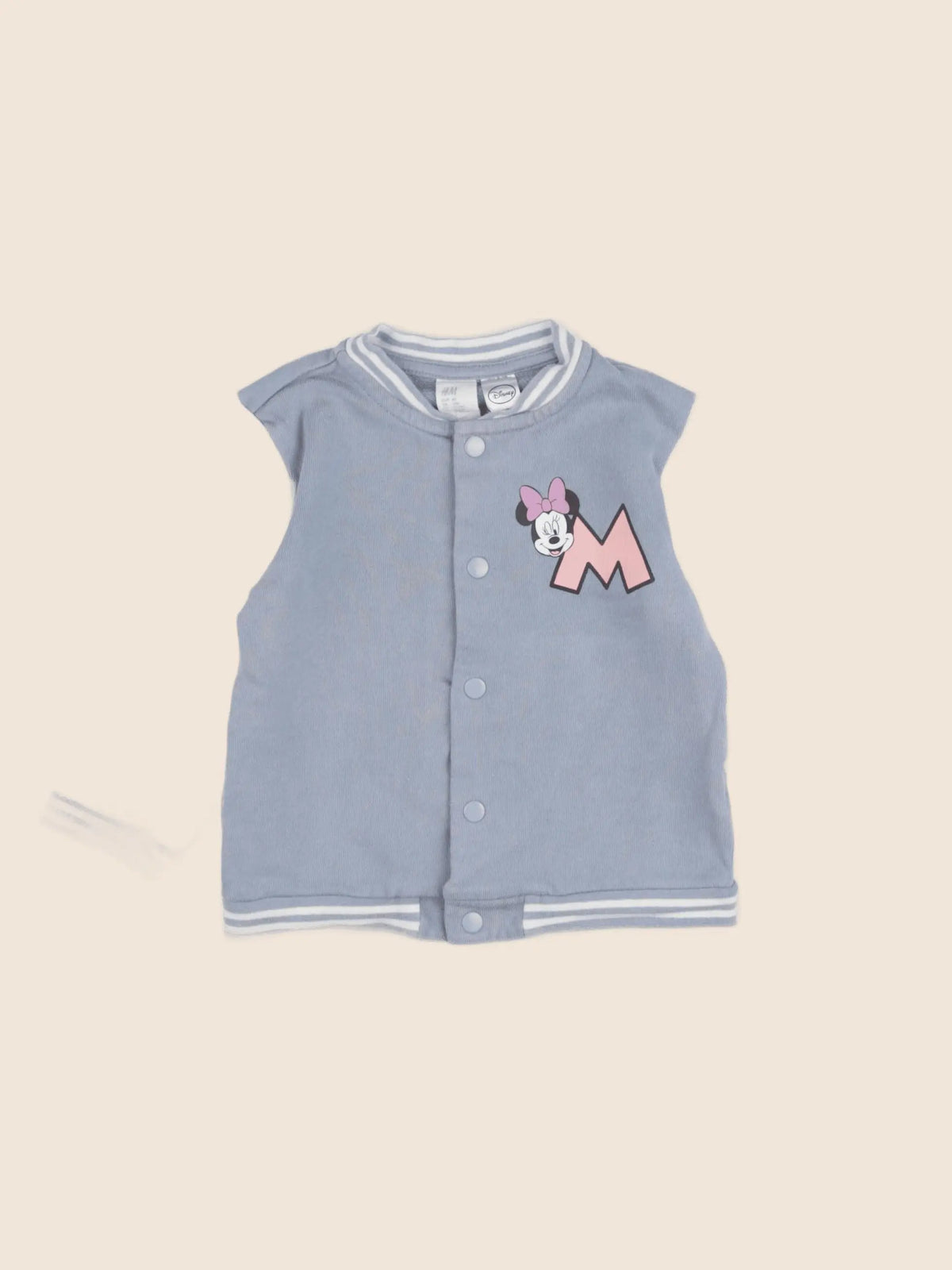 H&M - sweat imprimé au dos bleu - 9/12 mois