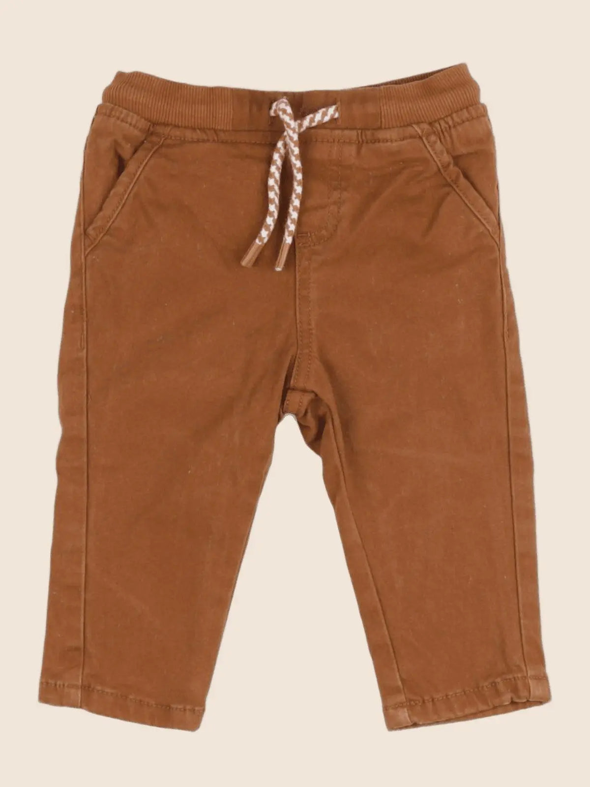 Vertbaudet - pantalon marron - 9 mois