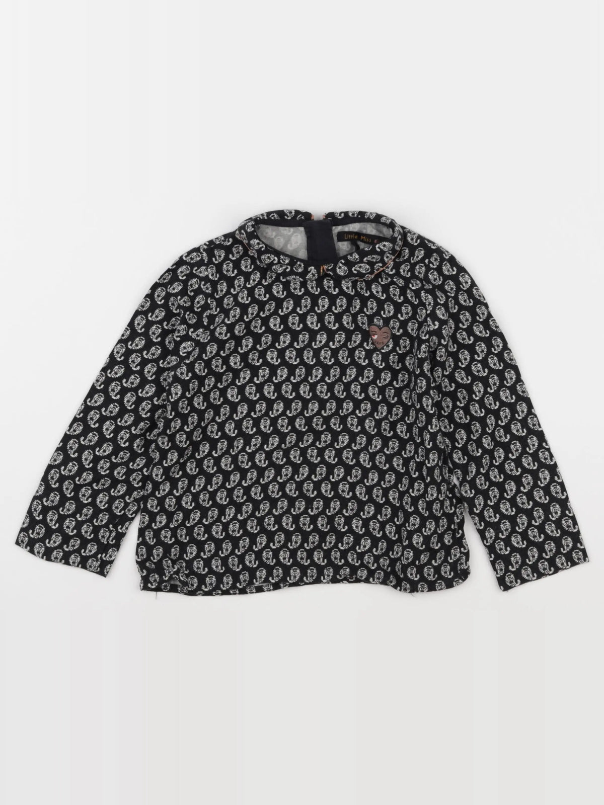 IKKS - blouse noir, blanc - 3 ans