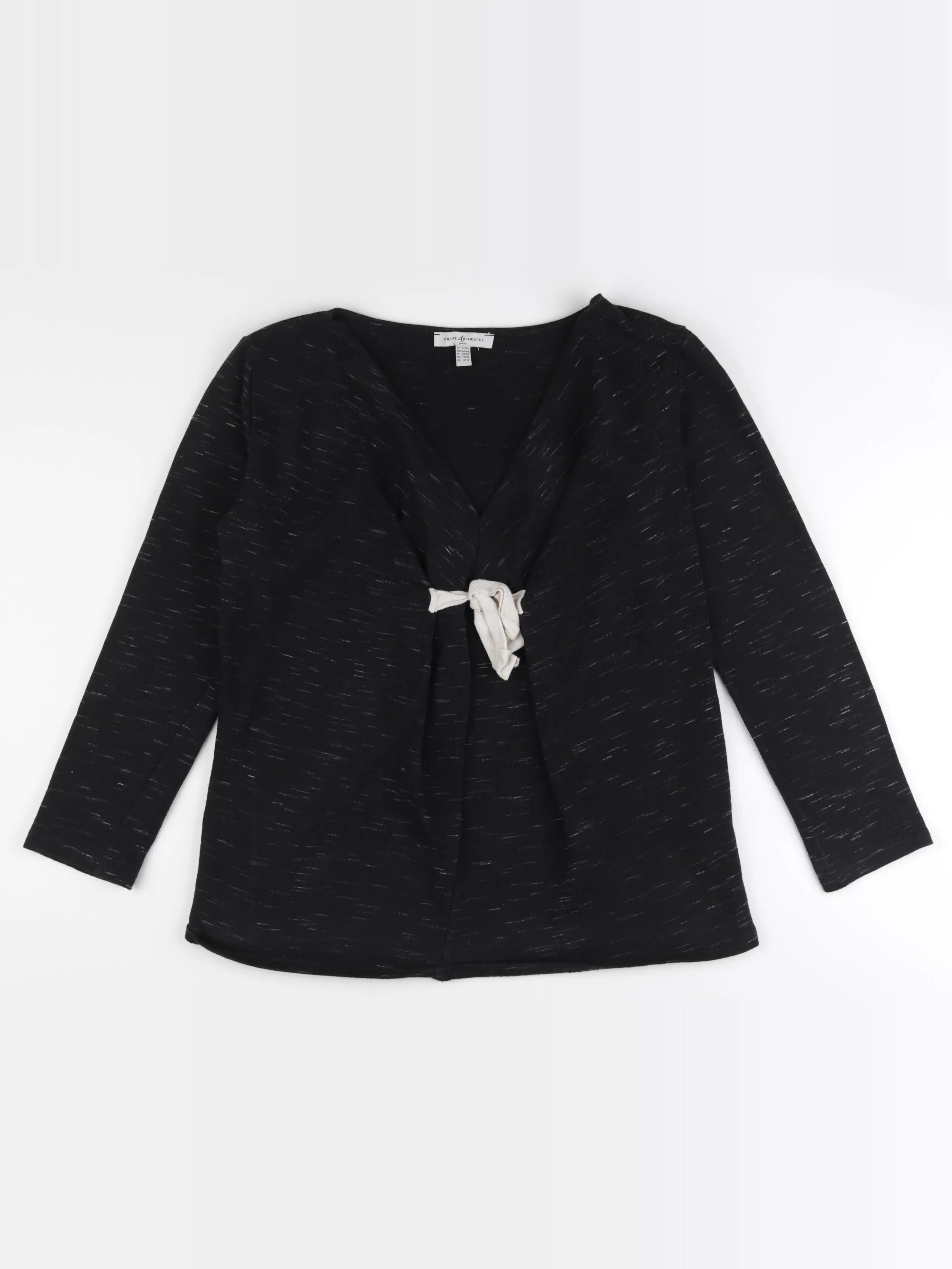 Envie de fraise - tee-shirt grossesse noir, blanc - 42 à 44