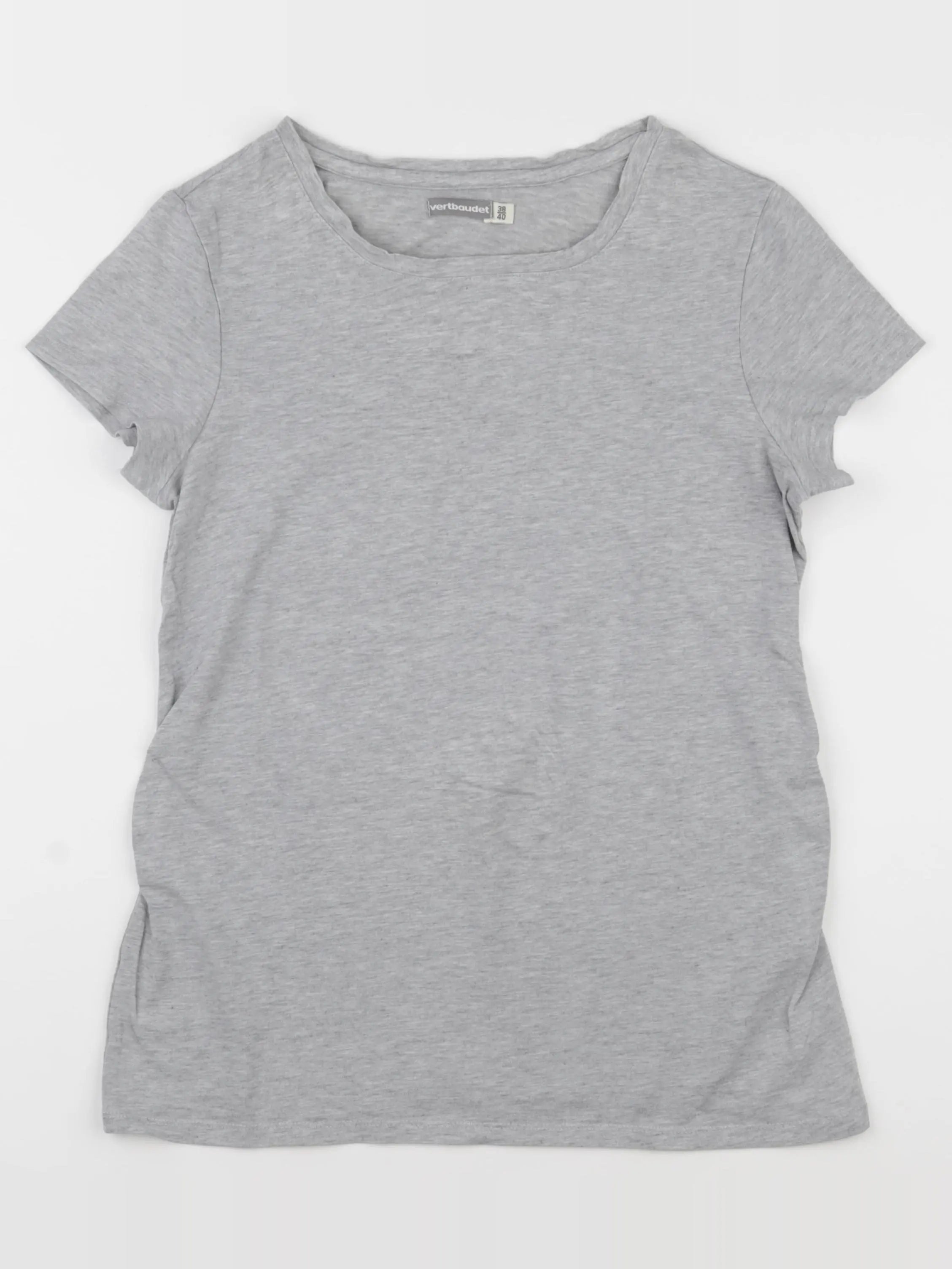 Vertbaudet - tee-shirt grossesse gris - 38 à 40
