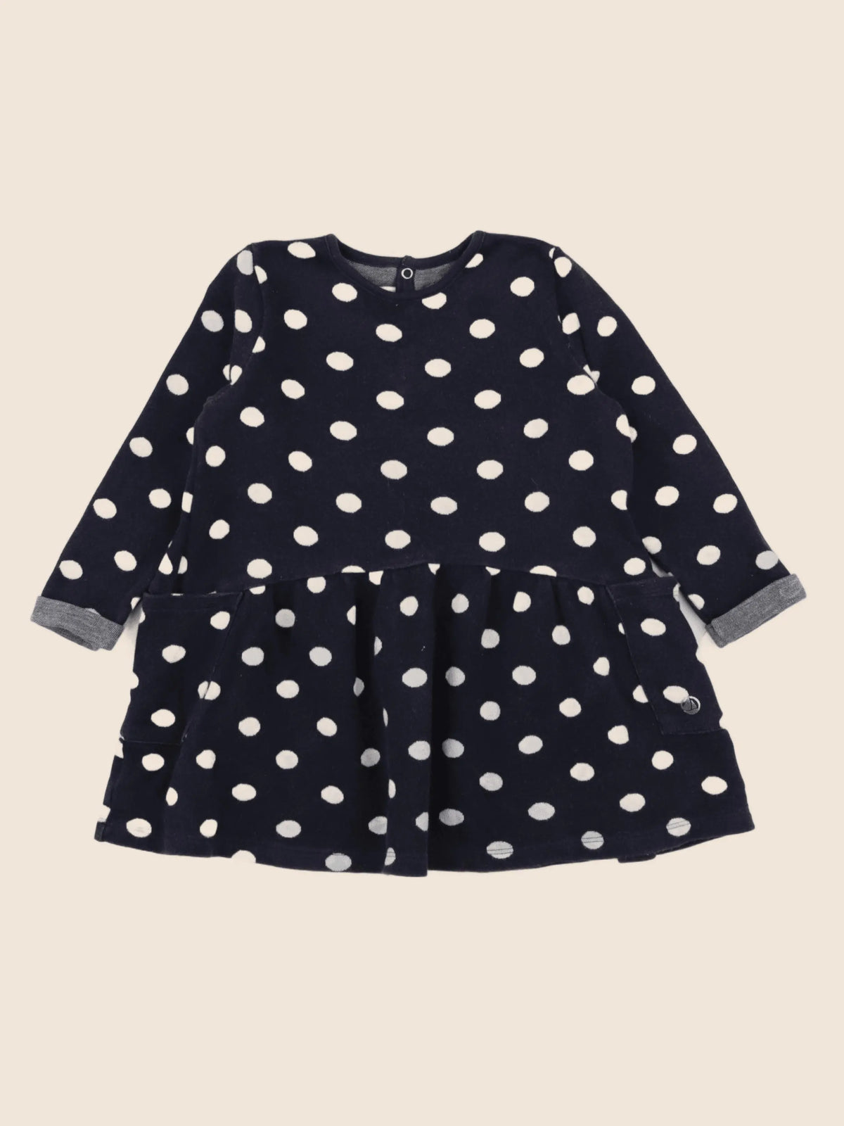 Petit Bateau - robe bleu - 36 mois