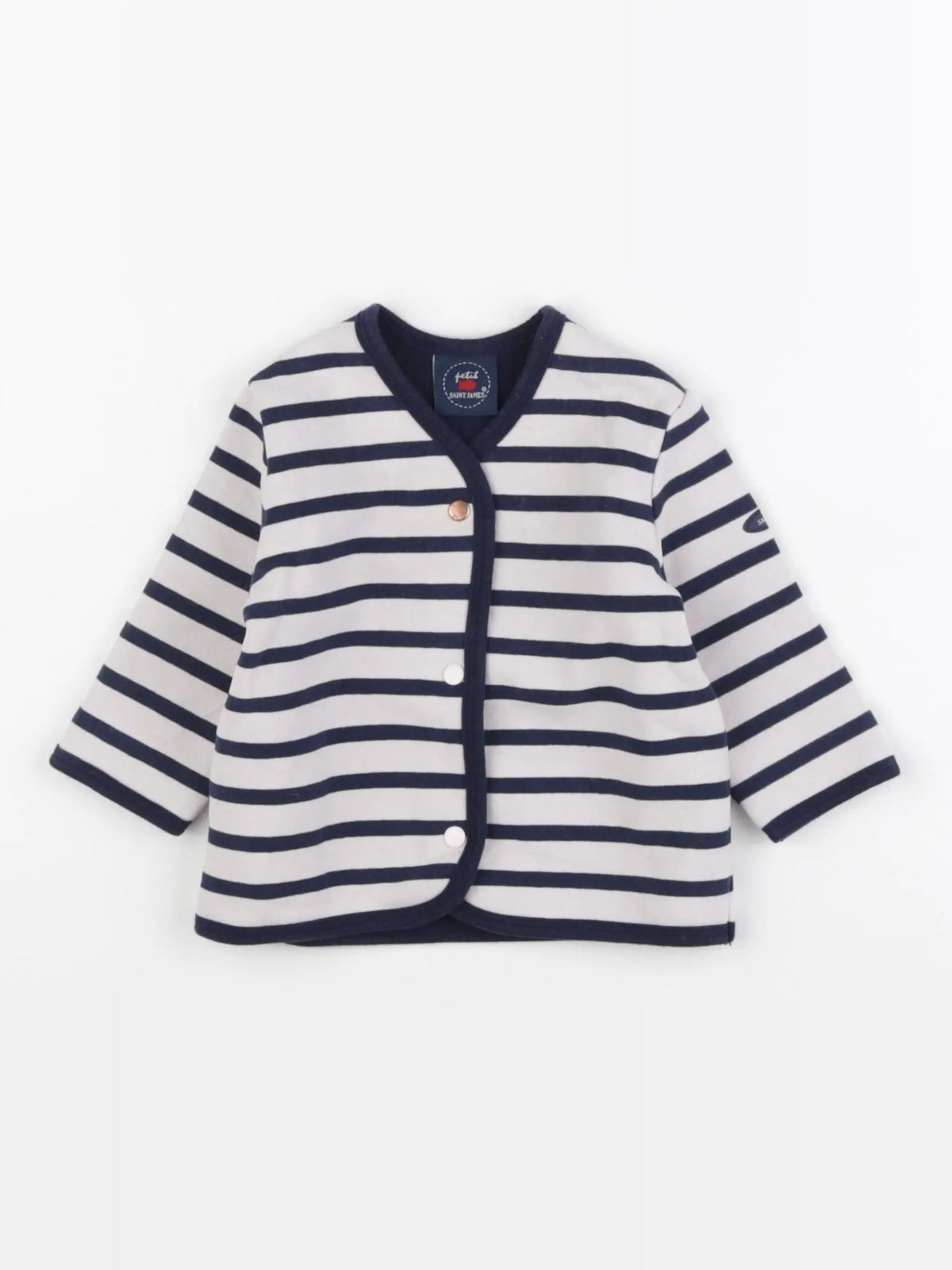 Saint James - sweat bleu, blanc - 6 mois