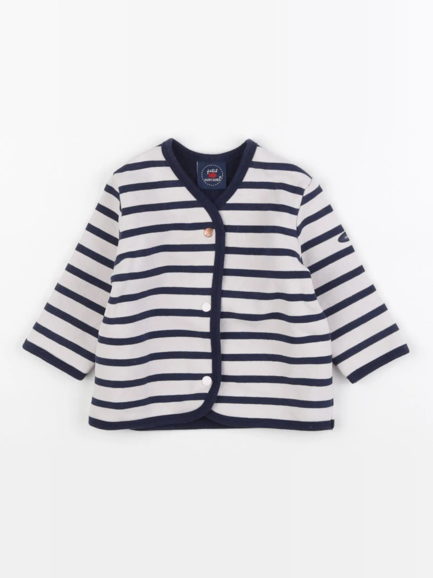 Saint James - sweat bleu, blanc - 6 mois