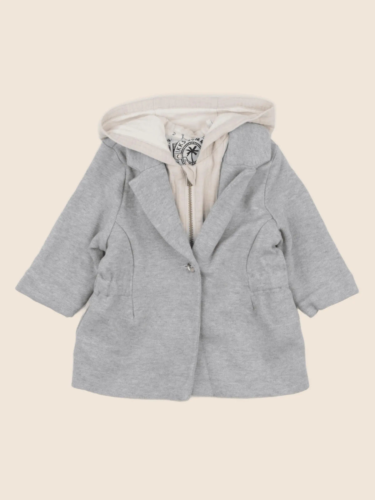 IKKS - veste gris, beige - 6 mois
