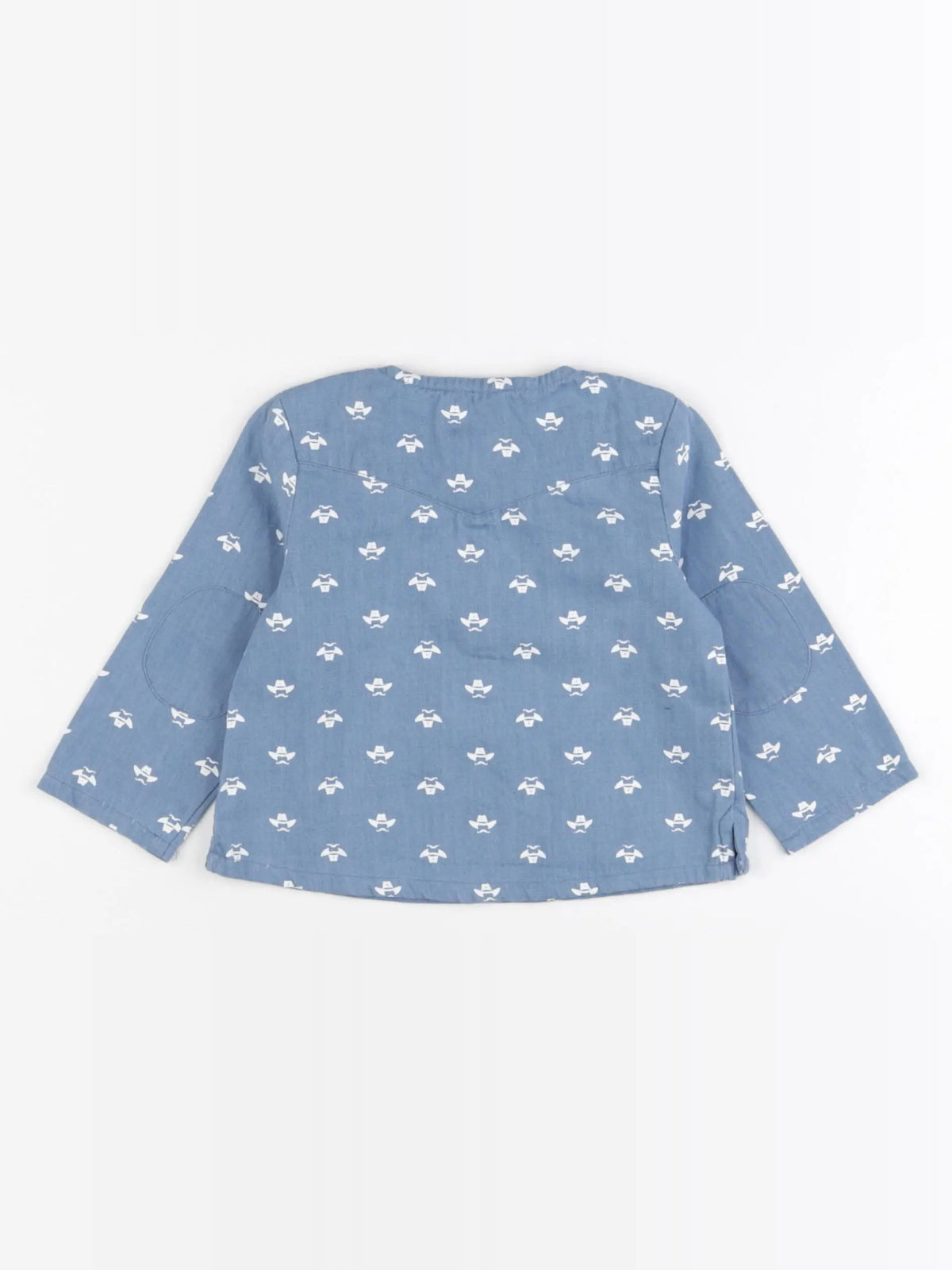 Arsène et les pipelettes - chemise bleu - 12 mois