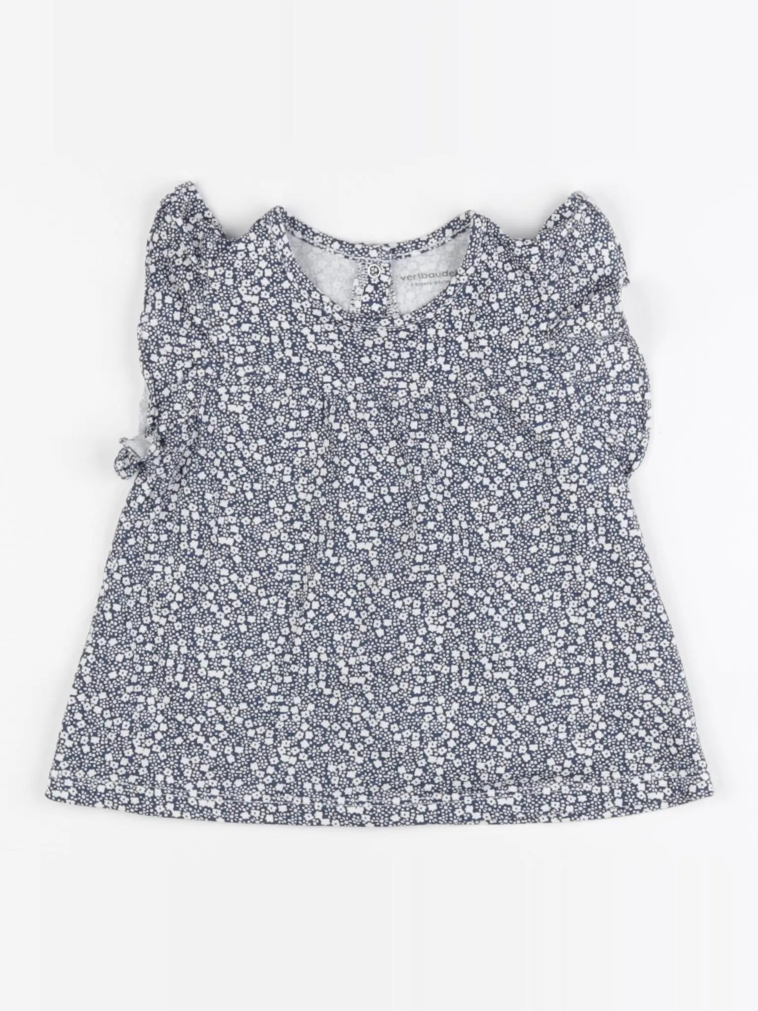 Vertbaudet - tee-shirt bleu - 24 mois