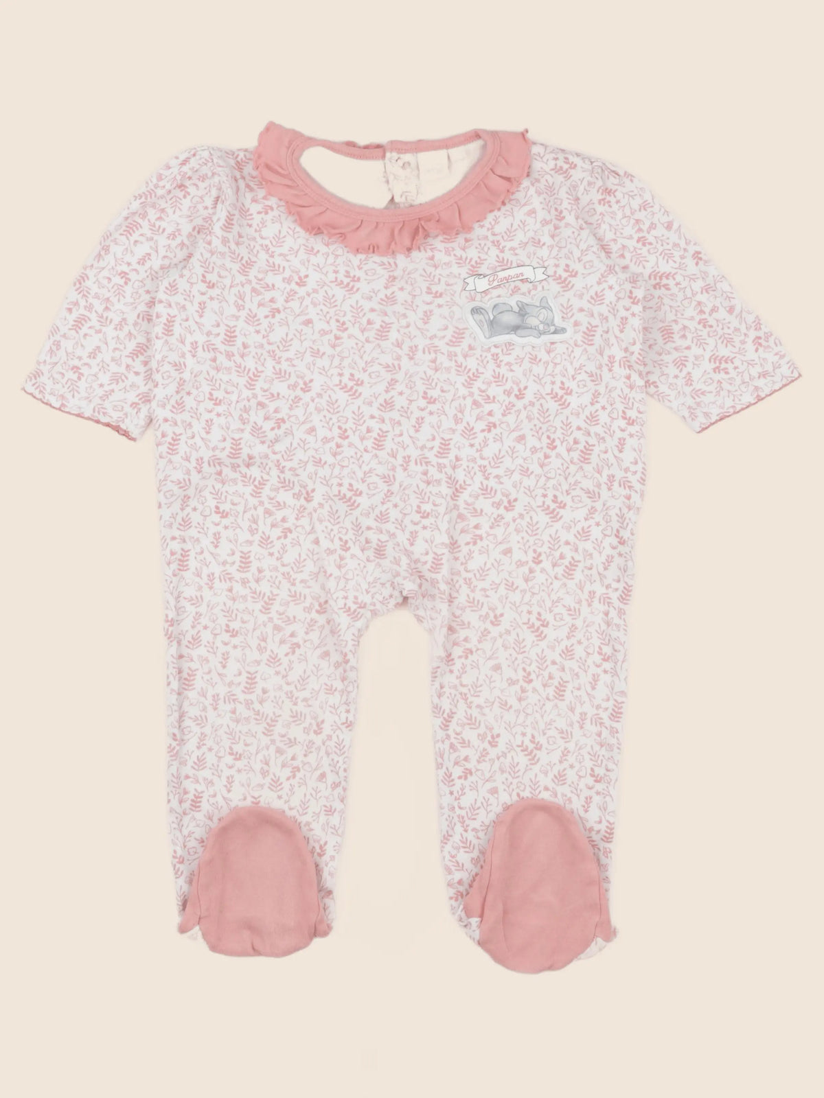 Vertbaudet - pyjama coton rose - 24 mois